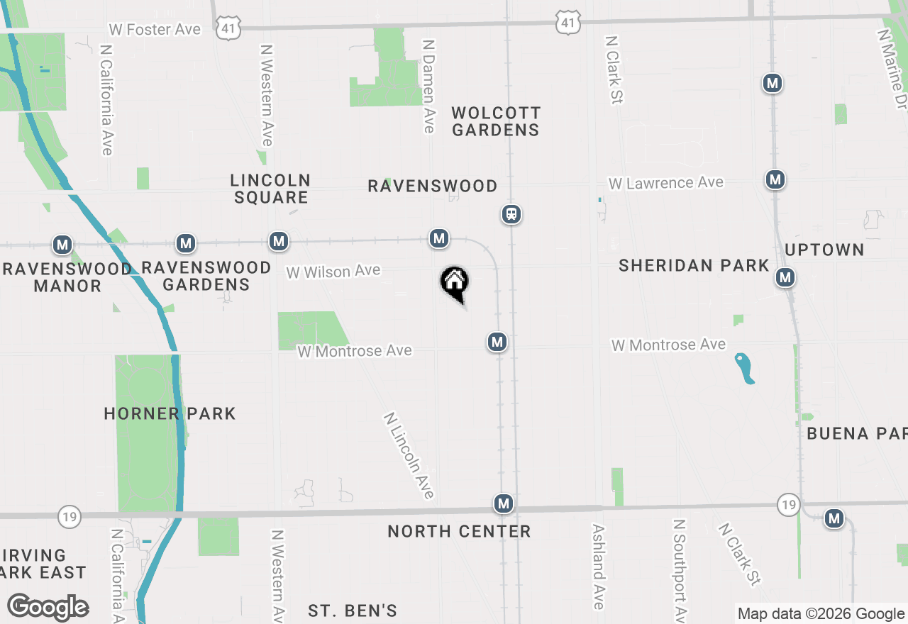 Map of 4450 N Winchester Avenue #G, Chicago, IL 60640