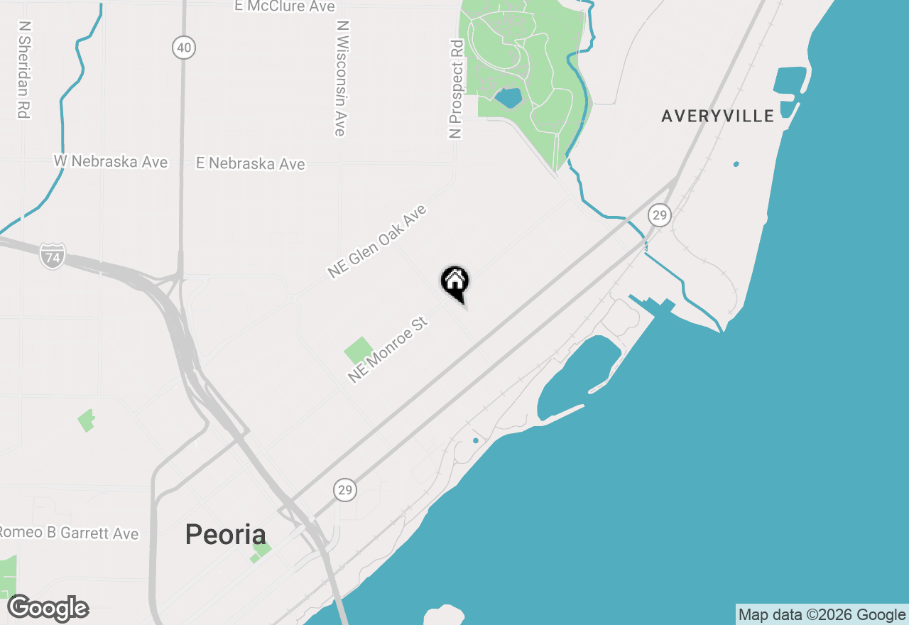 Map of 506 Spring Street, Peoria, IL 61603