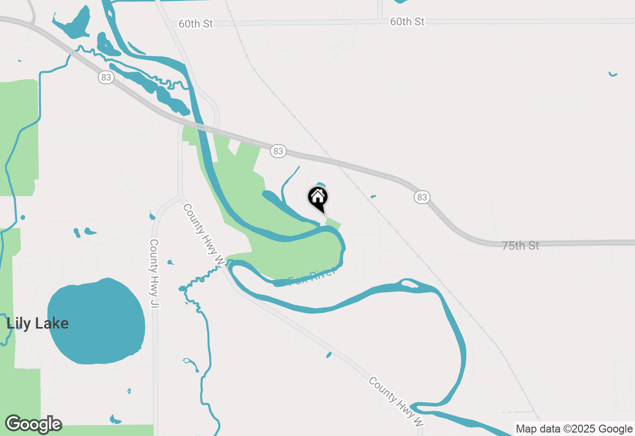 Map of 31517 71st St, Salem Lakes, WI 53168