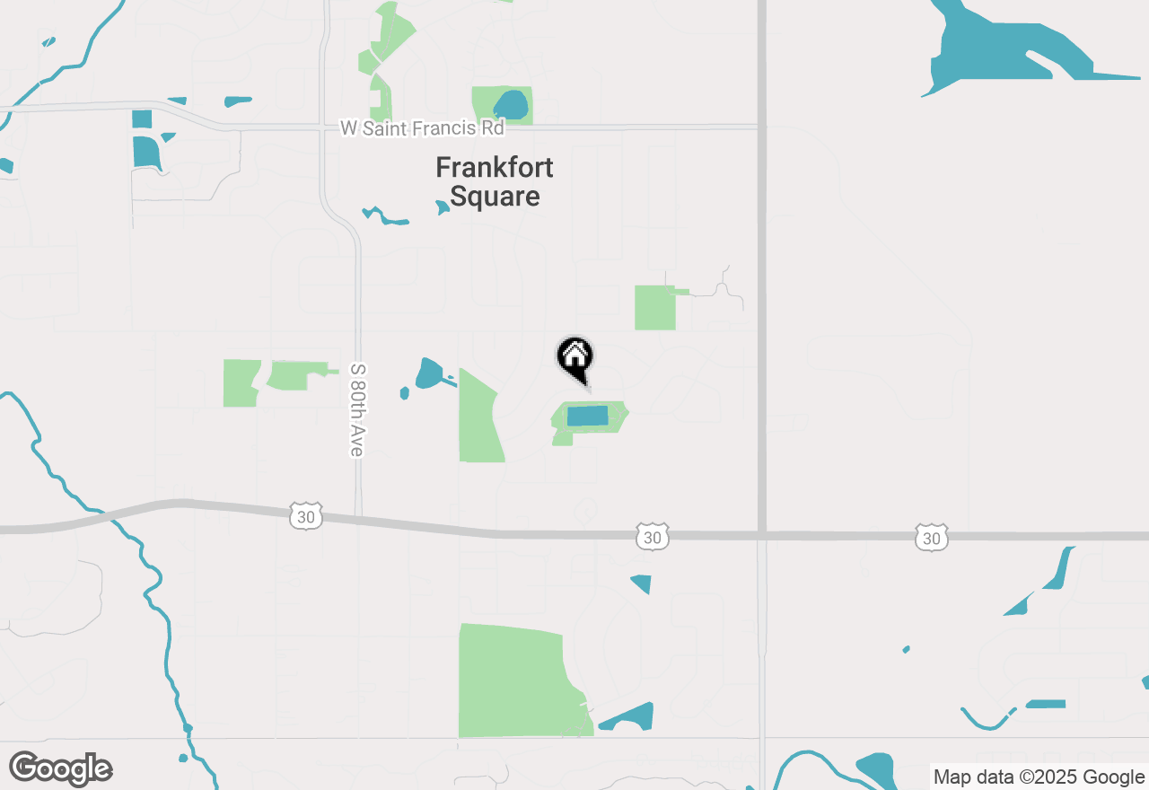 Map of 7551 W Hickory Creek Drive, Frankfort, IL 60423