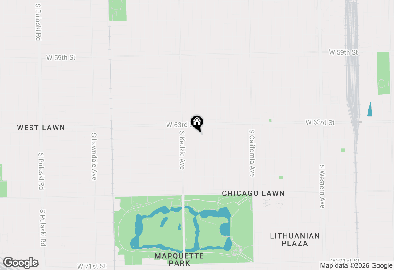 Map of 6336 S Albany Avenue, Chicago, IL 60629