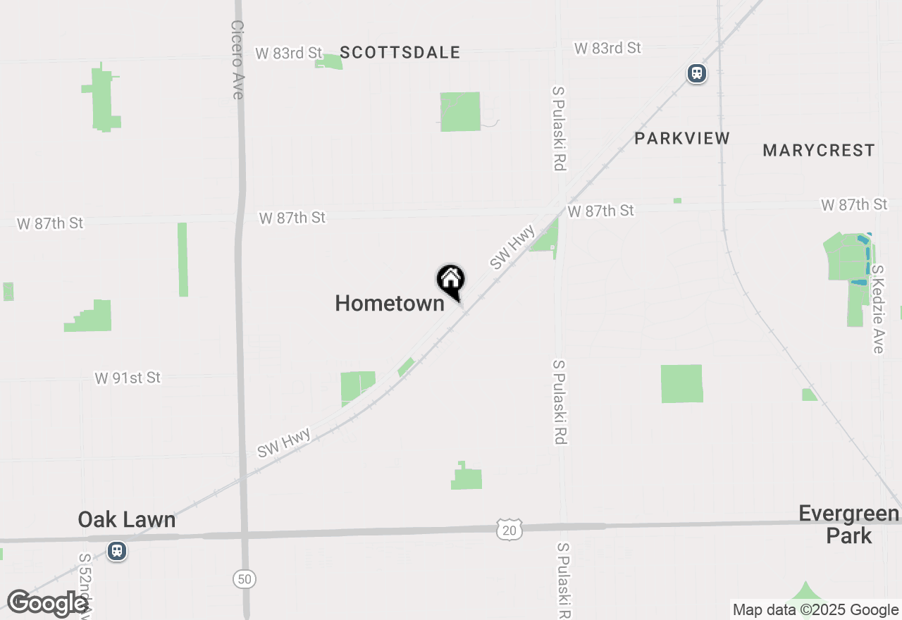 Map of 4257 W Southwest Highway, Hometown, IL 60456