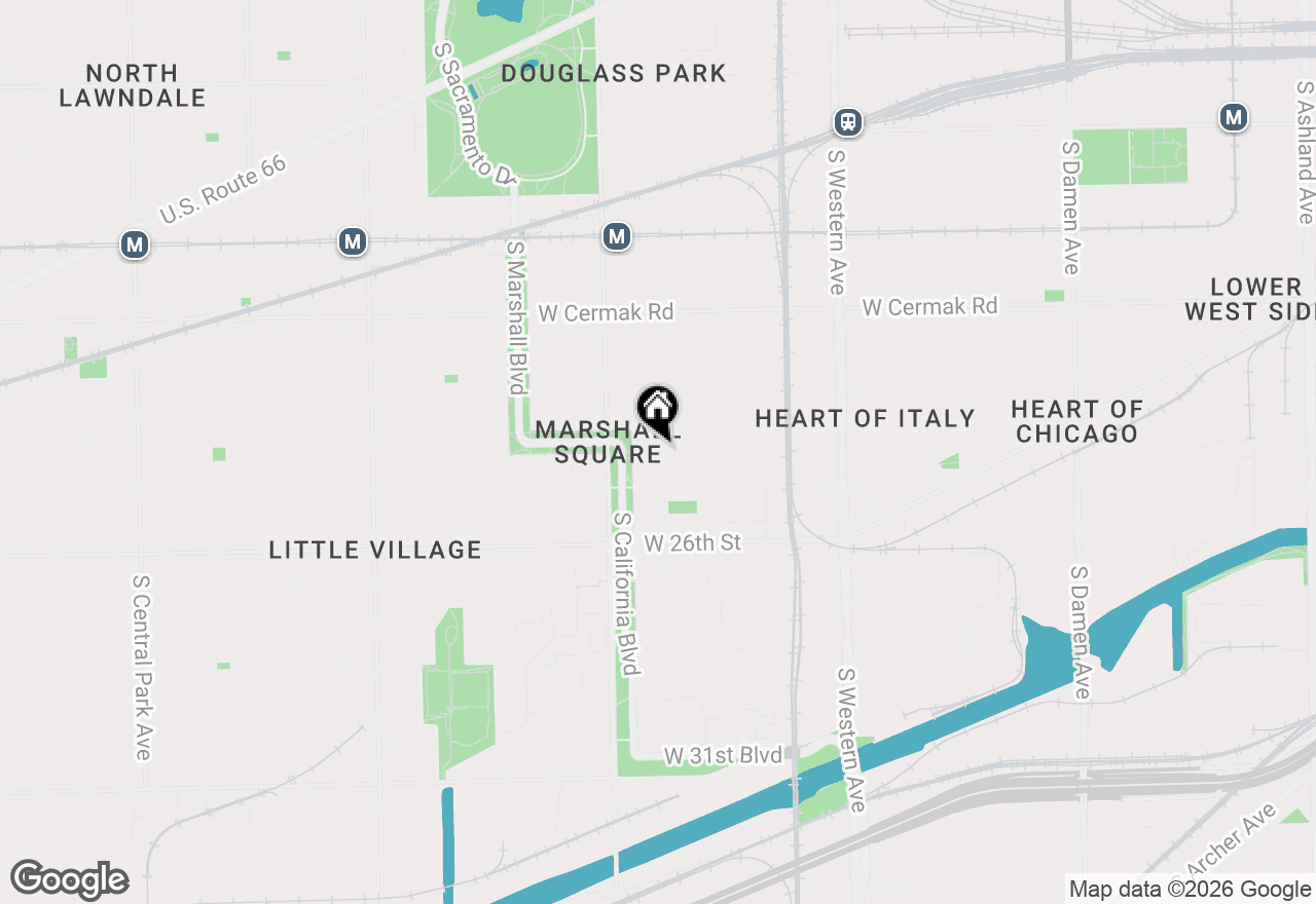 Map of 2704 W 24th Place #1, Chicago, IL 60608