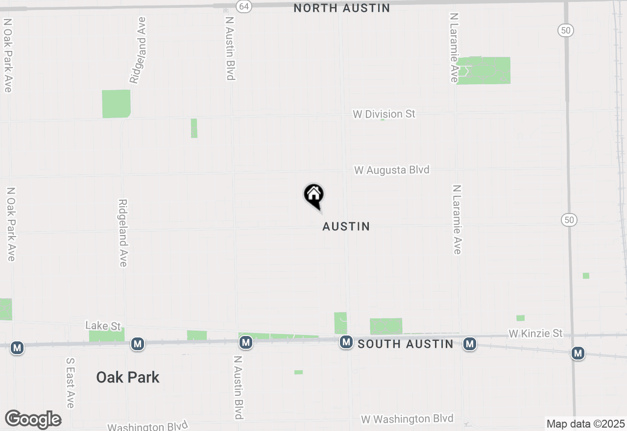 Map of 822 N Waller Avenue, Chicago, IL 60651