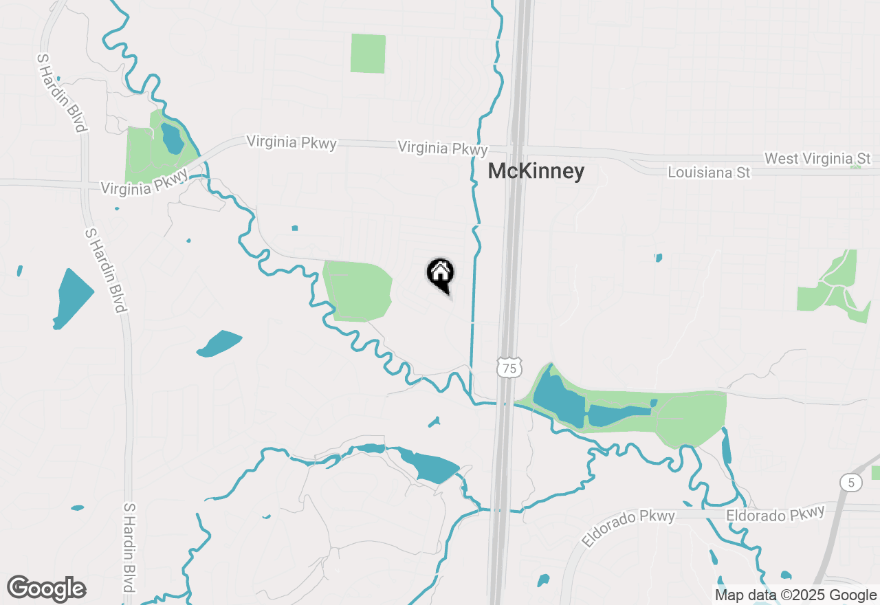 Map of 904 Park Row Circle, Mckinney, TX 75072
