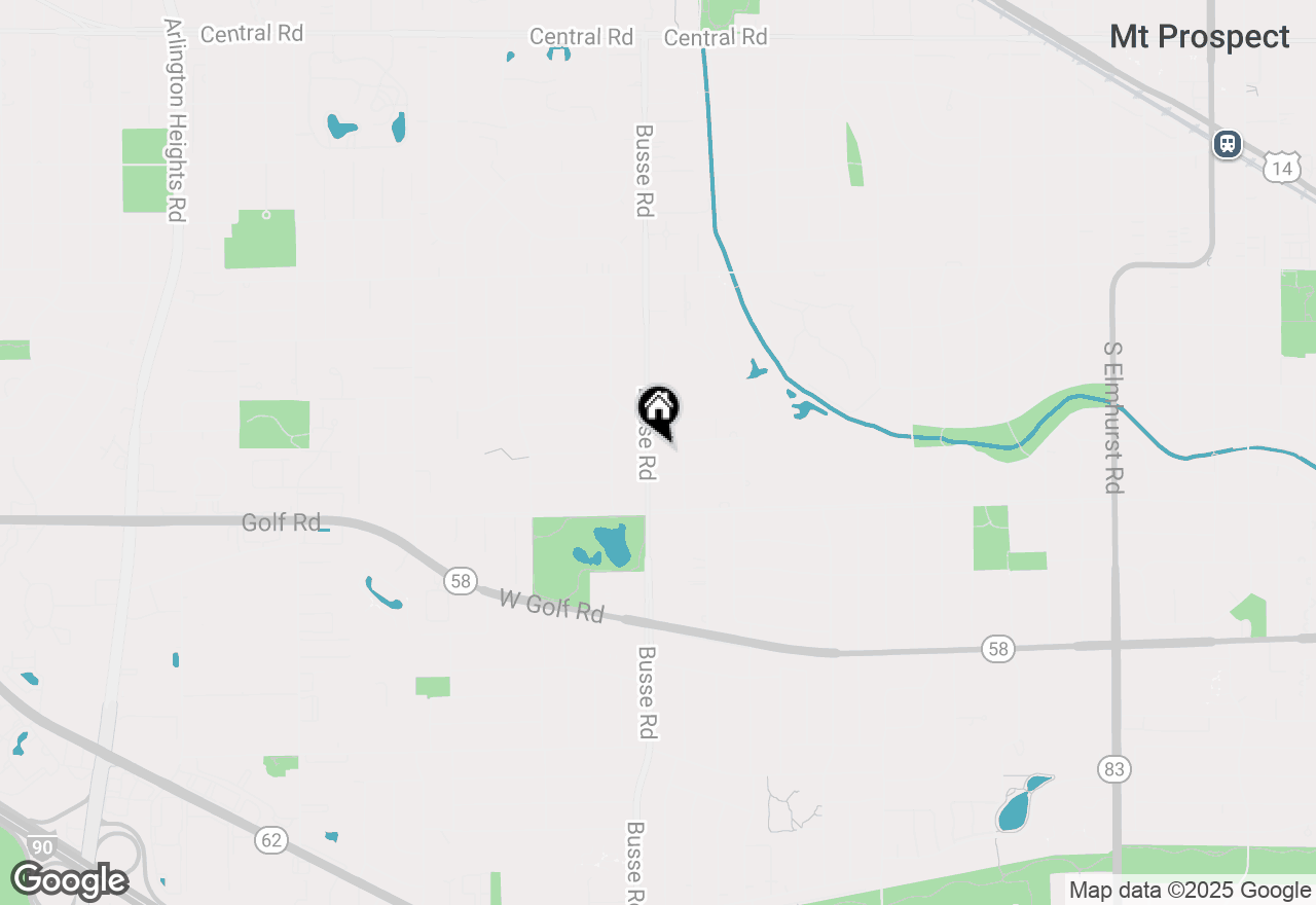 Map of 617 S Busse Road, Mount Prospect, IL 60056