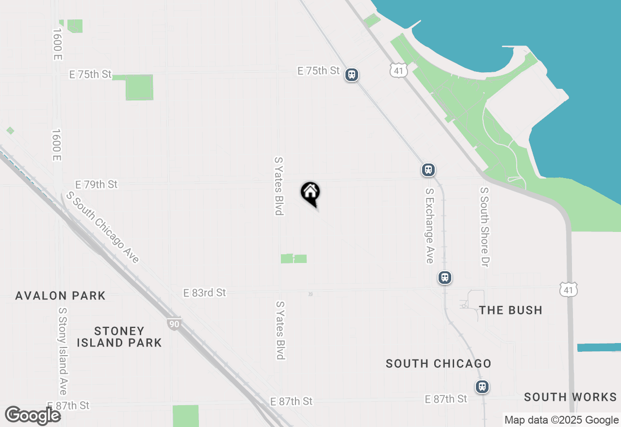 Map of (Address confidential), Chicago, Illinois 60617