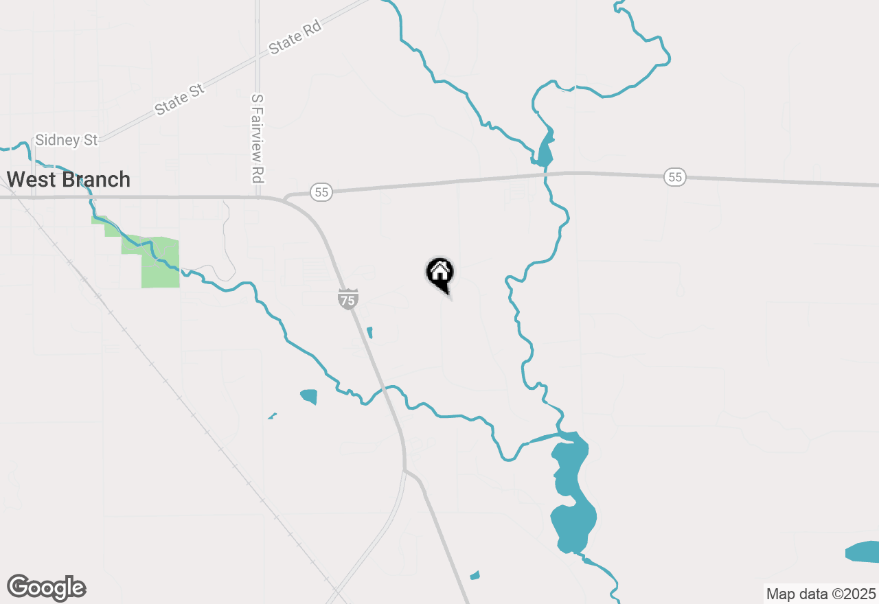 Map of 2190 Fox Run Road, West Branch, MI 48661