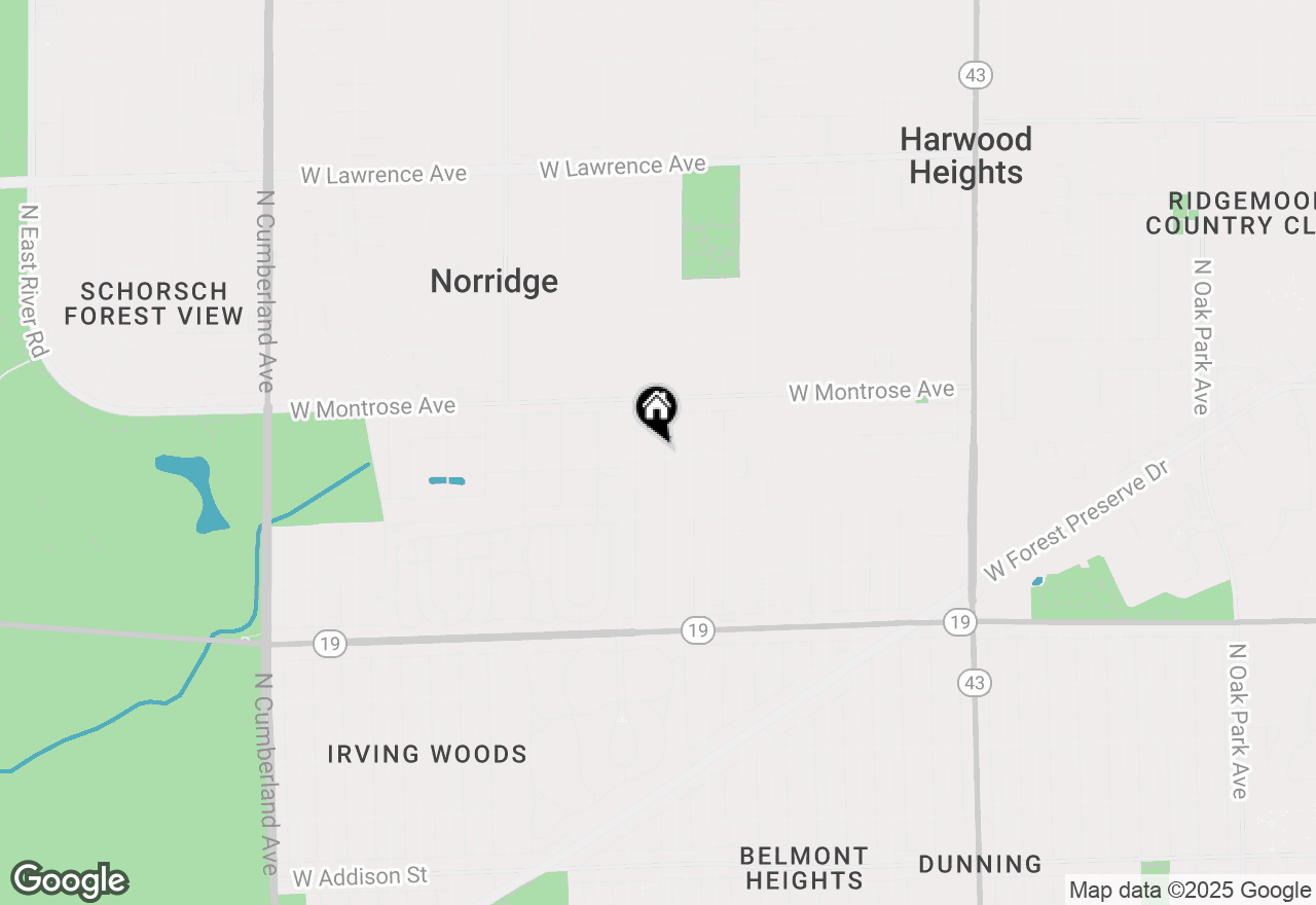 Map of 4301 N Ozark Avenue, Norridge, IL 60706