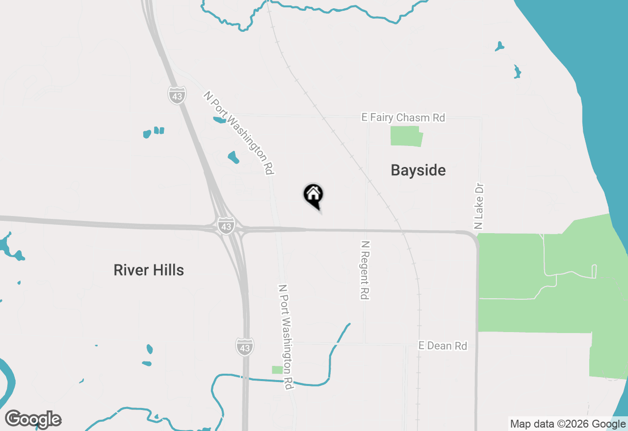 Map of 8837 N Navajo Rd, Bayside, WI 53217
