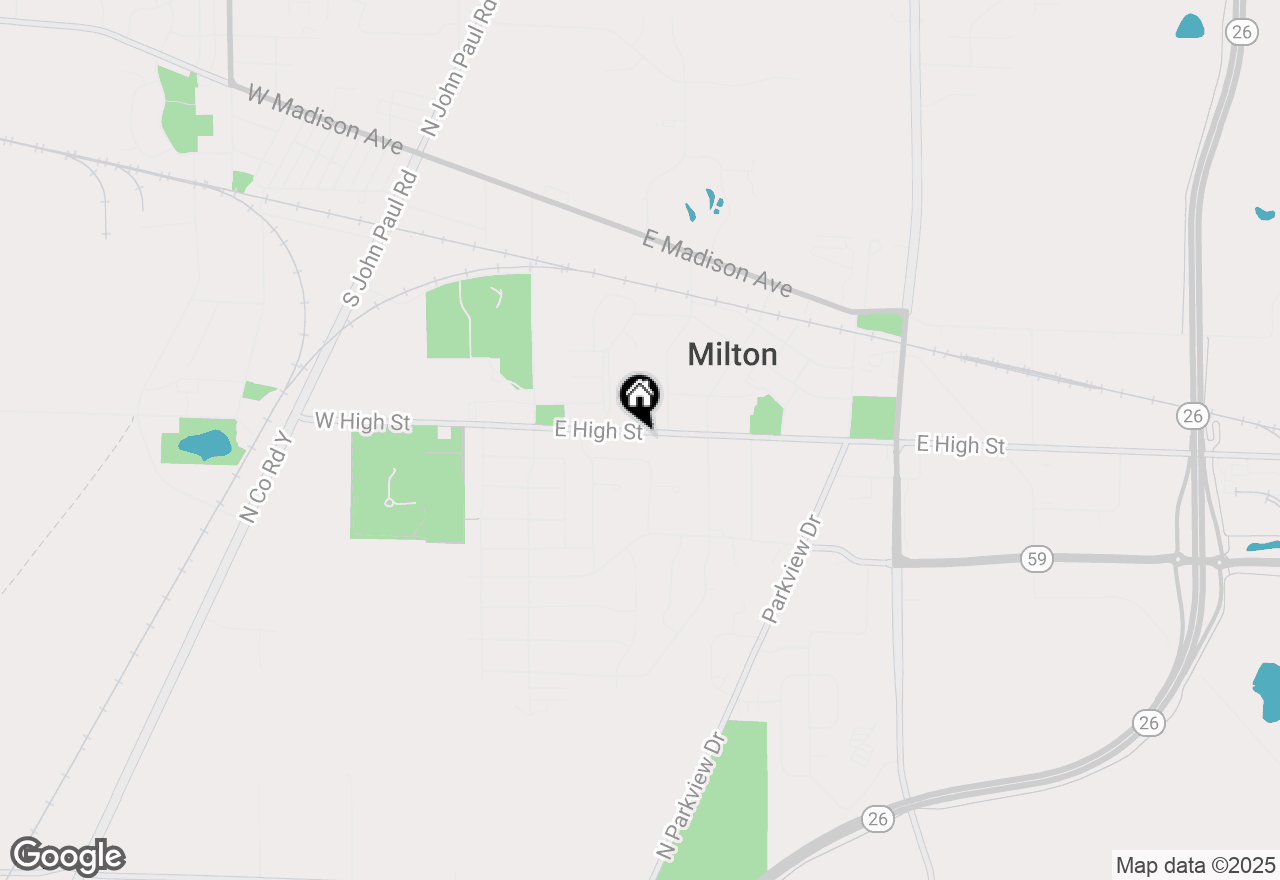Map of 235 E High Street, Milton, WI 53563