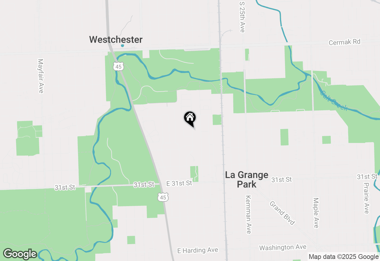 Map of 1502 Robinhood Lane, La Grange Park, IL 60526