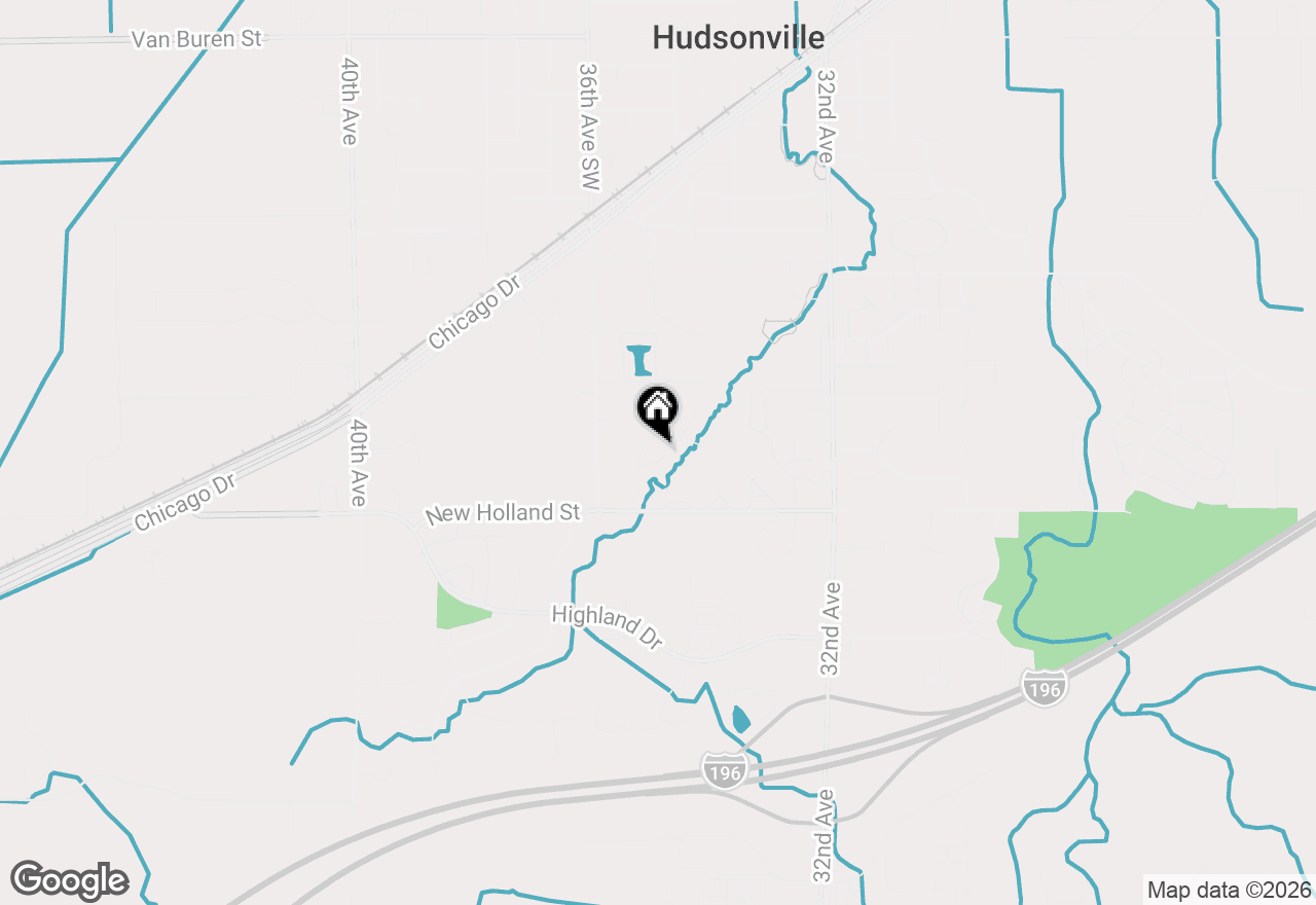 Map of 4897 Shadow Creek Drive, Hudsonville, MI 49426