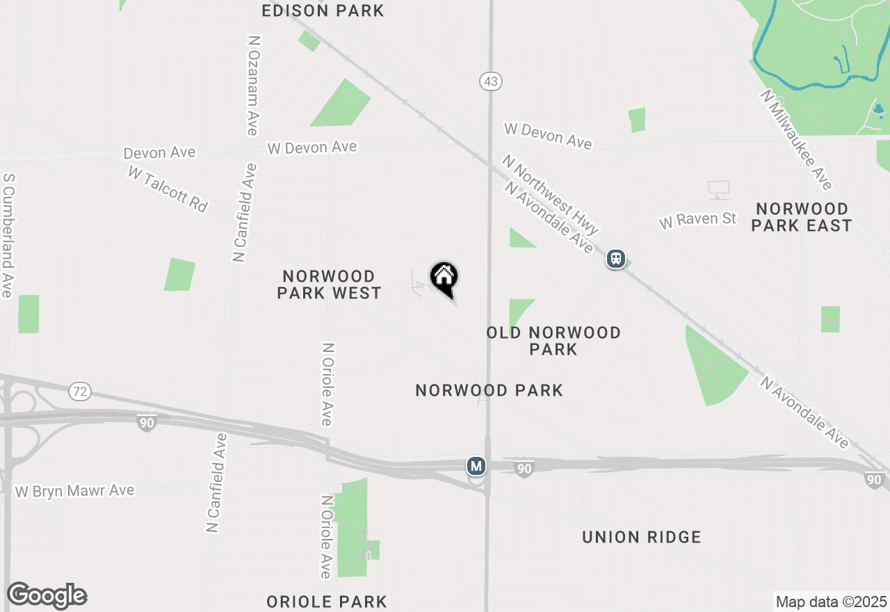 Map of 5975 N Odell Avenue #4C, Chicago, IL 60631