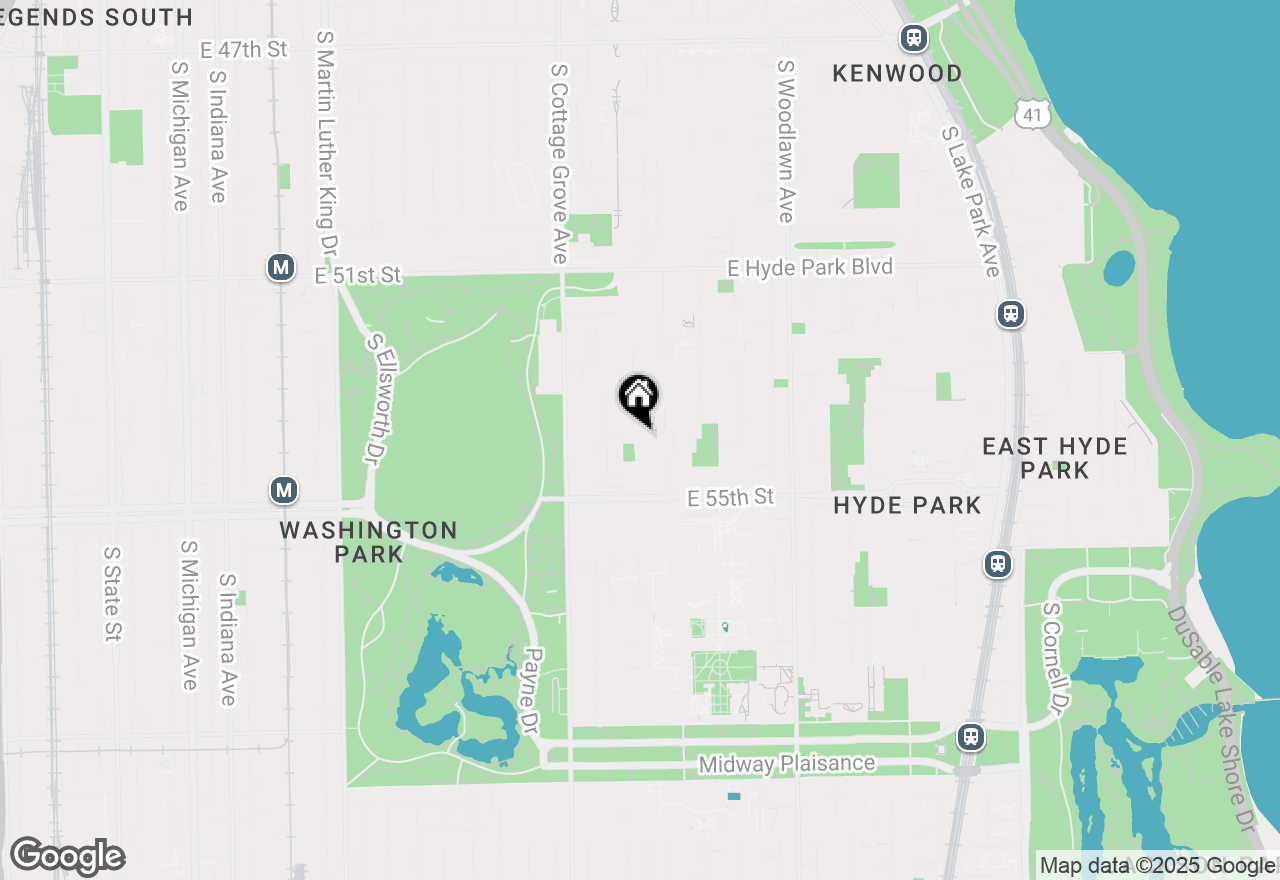 Map of 5434 S Ingleside Avenue, Chicago, IL 60615