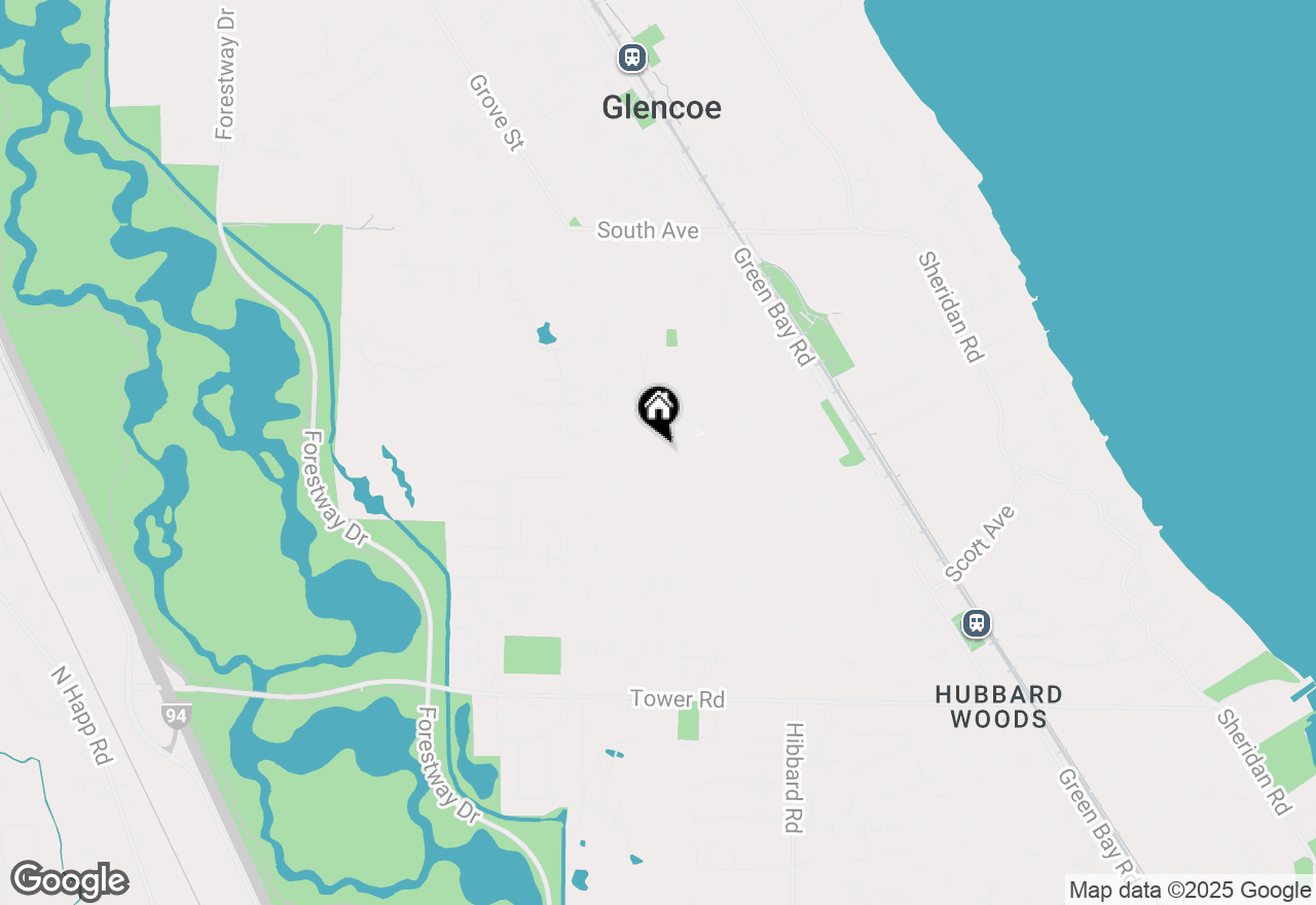 Map of 505 Jackson Avenue, Glencoe, IL 60022