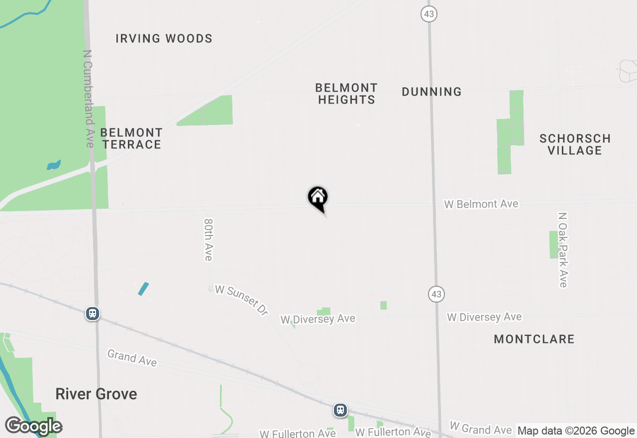 Map of 3124 N 76th Avenue, Elmwood Park, IL 60707