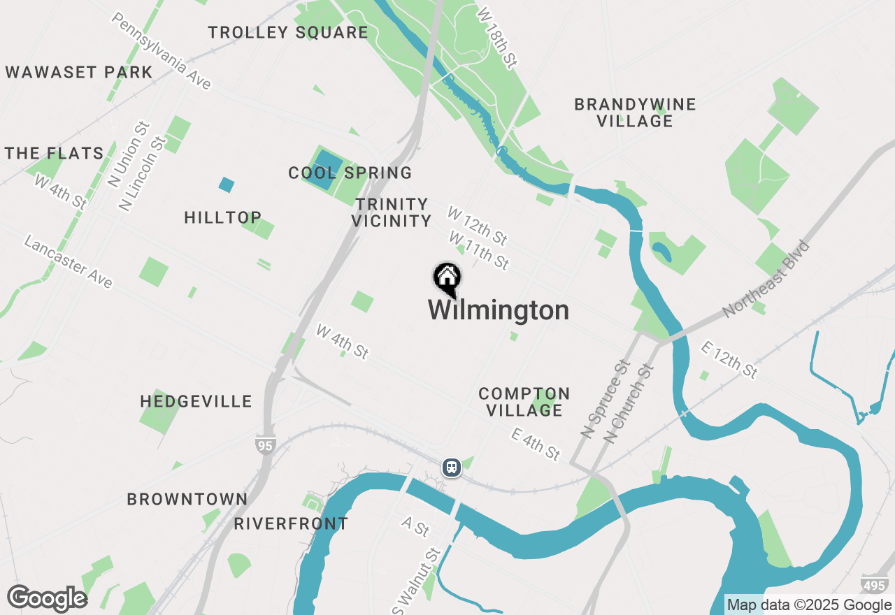 Map of 809 N Tatnall Street, Wilmington, DE 19801