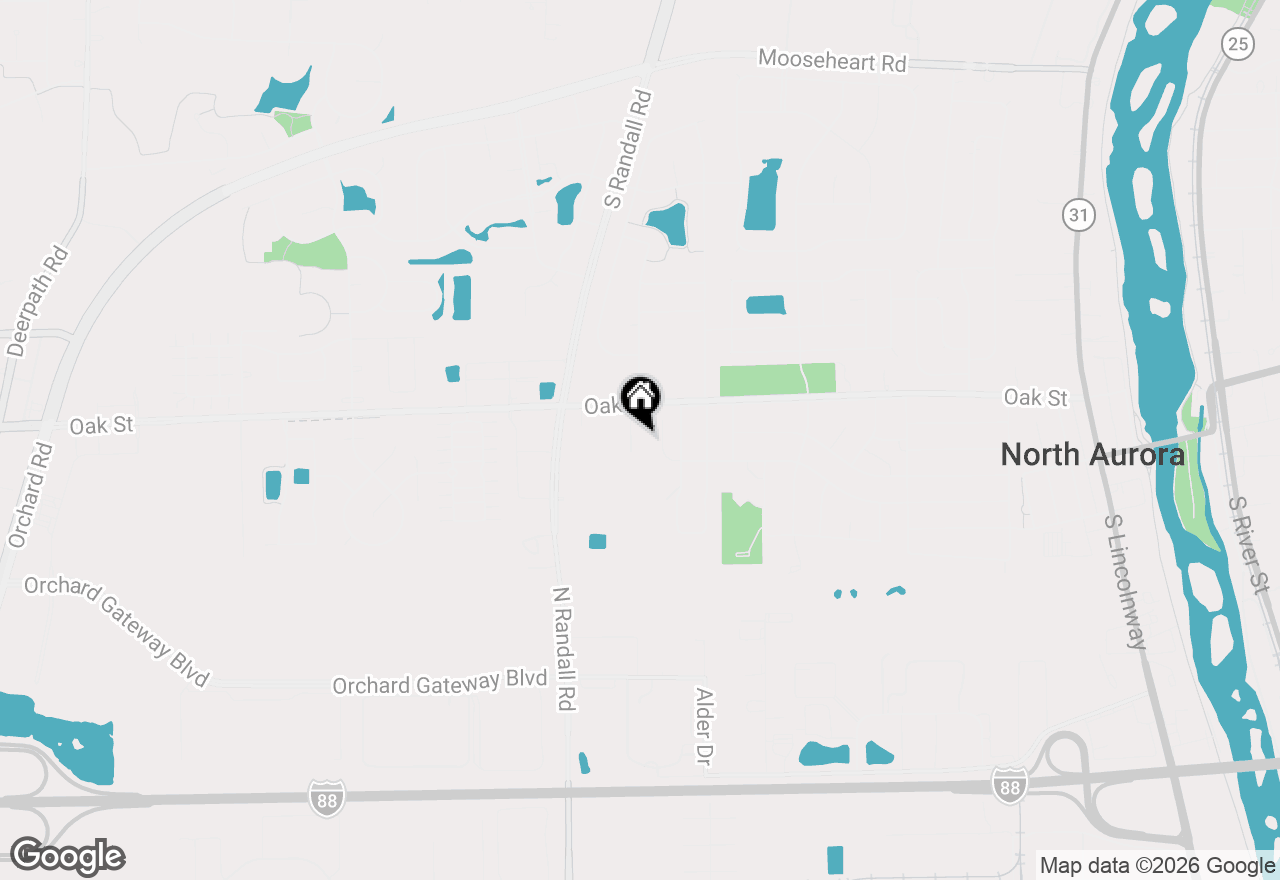 Map of 53 Silver Trail, North Aurora, IL 60542