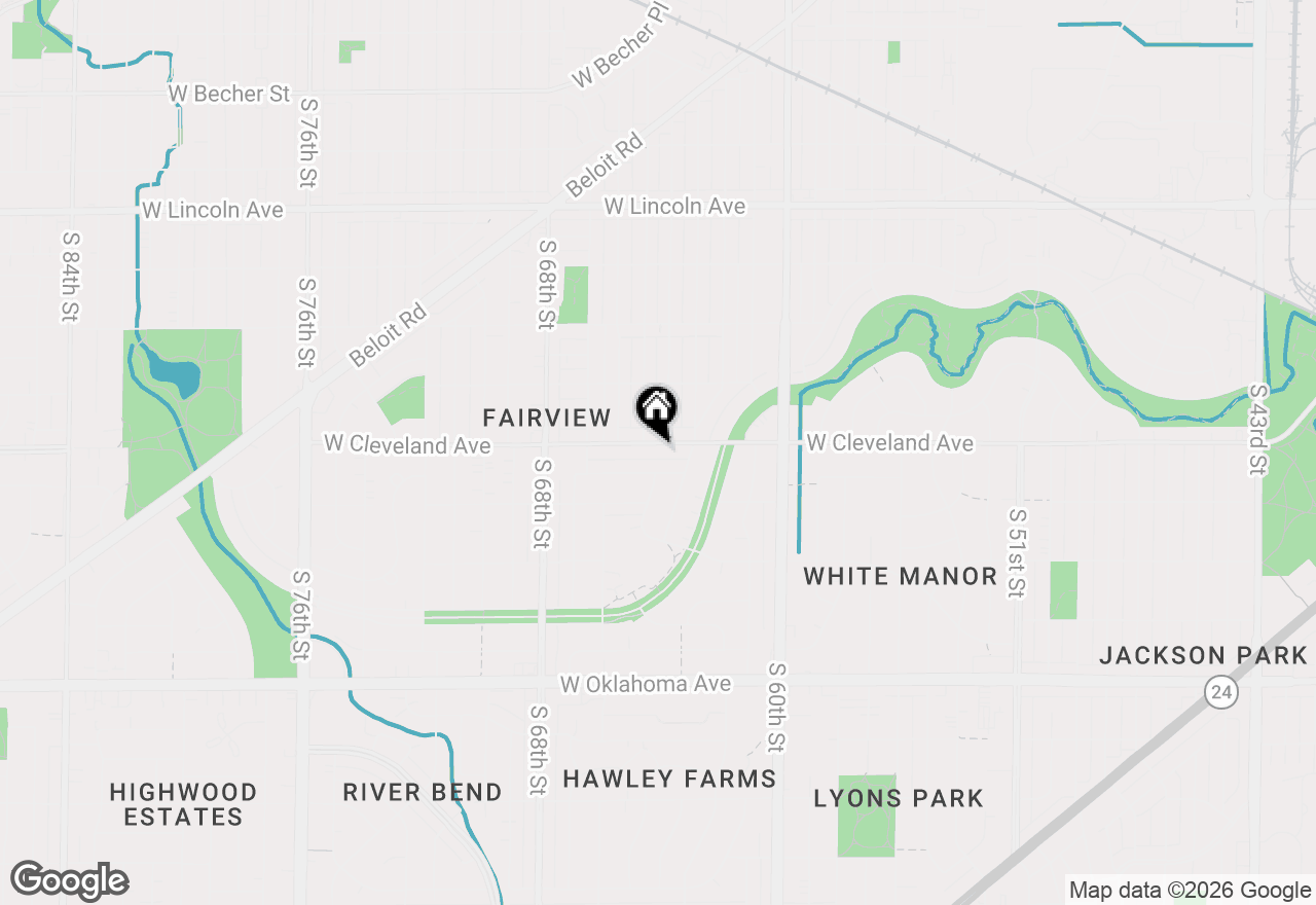 Map of 6411 W Cleveland Ave, Milwaukee, WI 53219