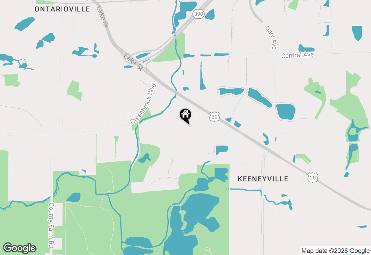 Map of 1154 San Simeon Drive, Hanover Park, IL 60133