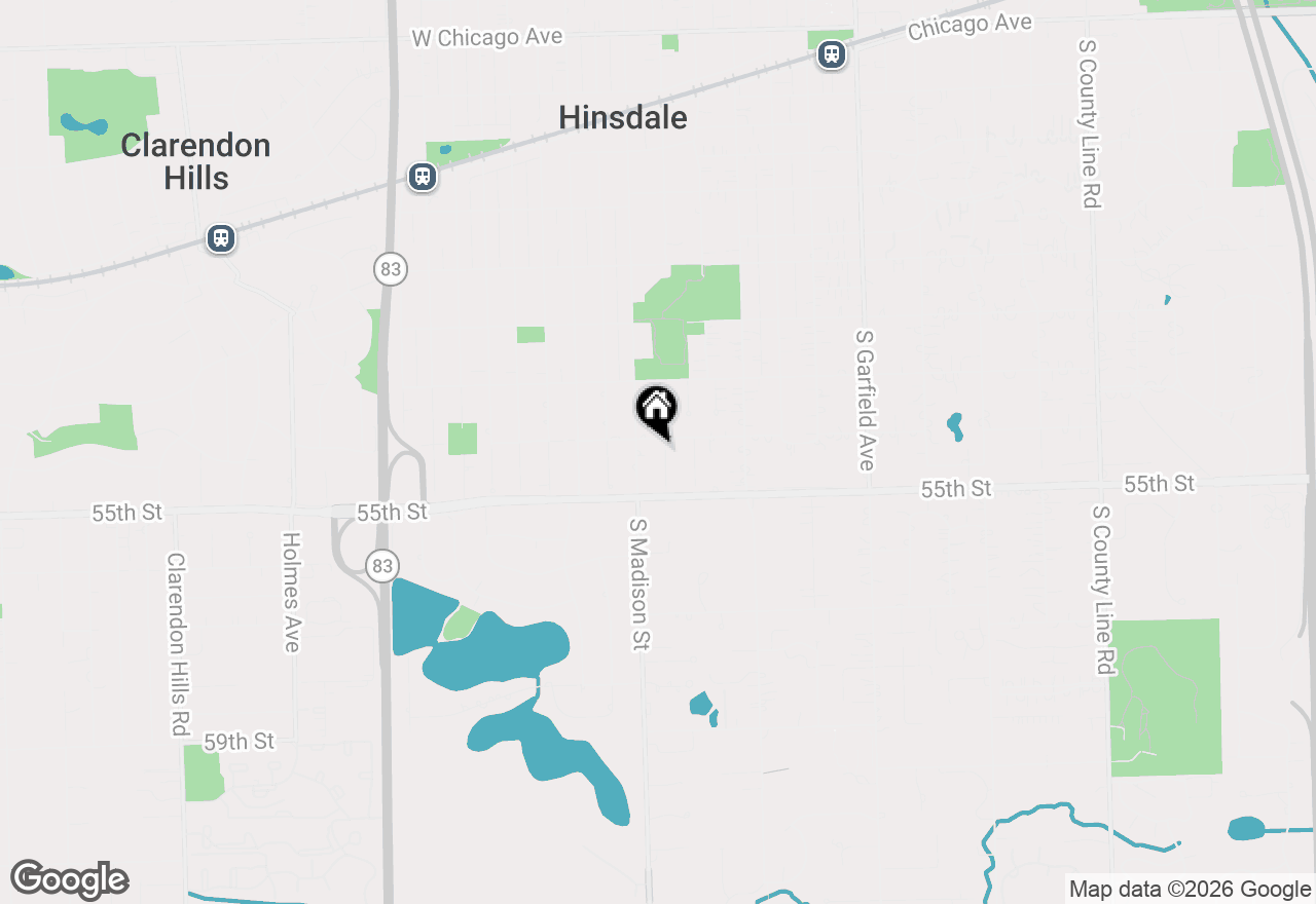 Map of 910 Allmen Avenue, Hinsdale, IL 60521