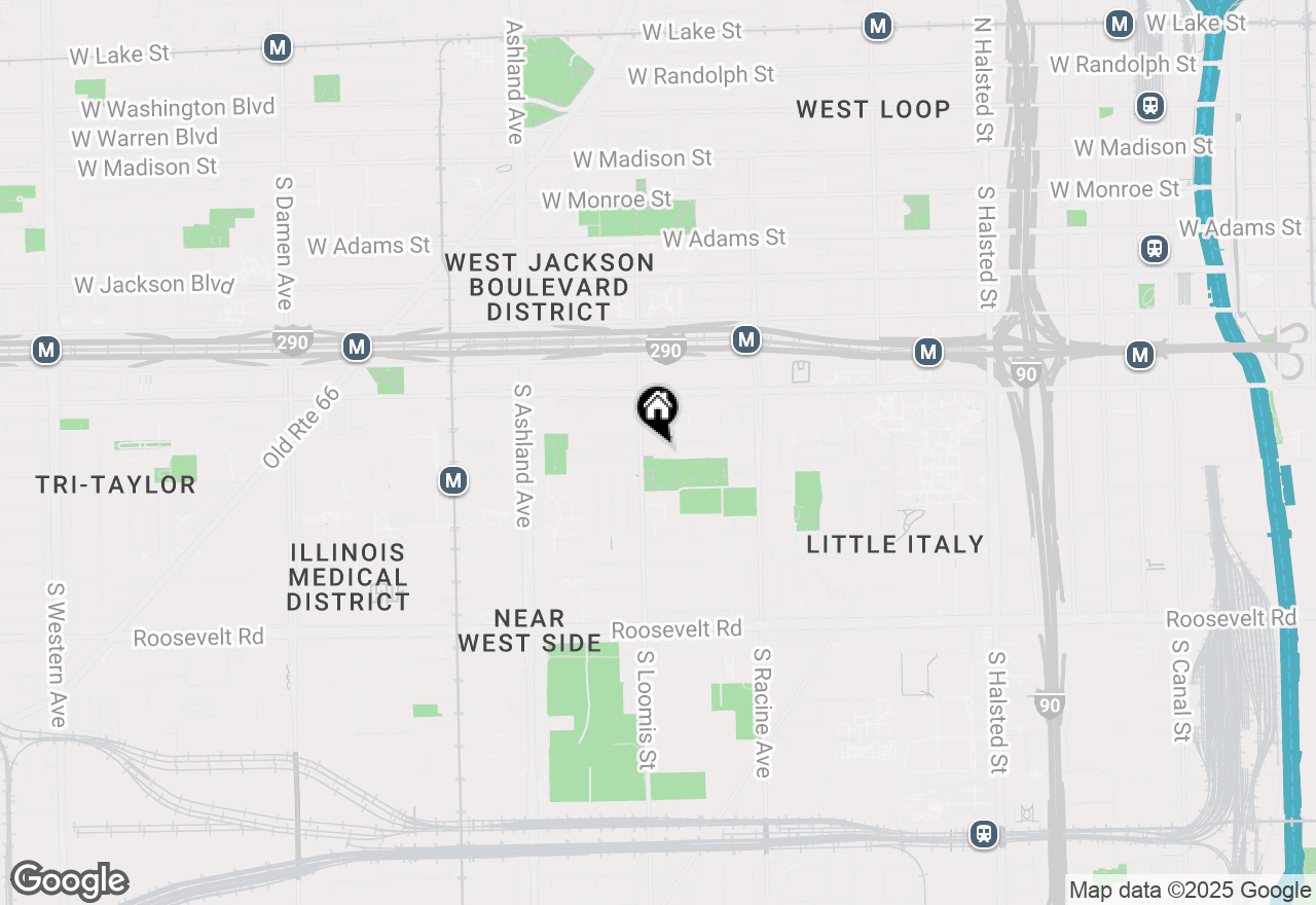 Map of 1320 W Lexington Street #3E, Chicago, IL 60607