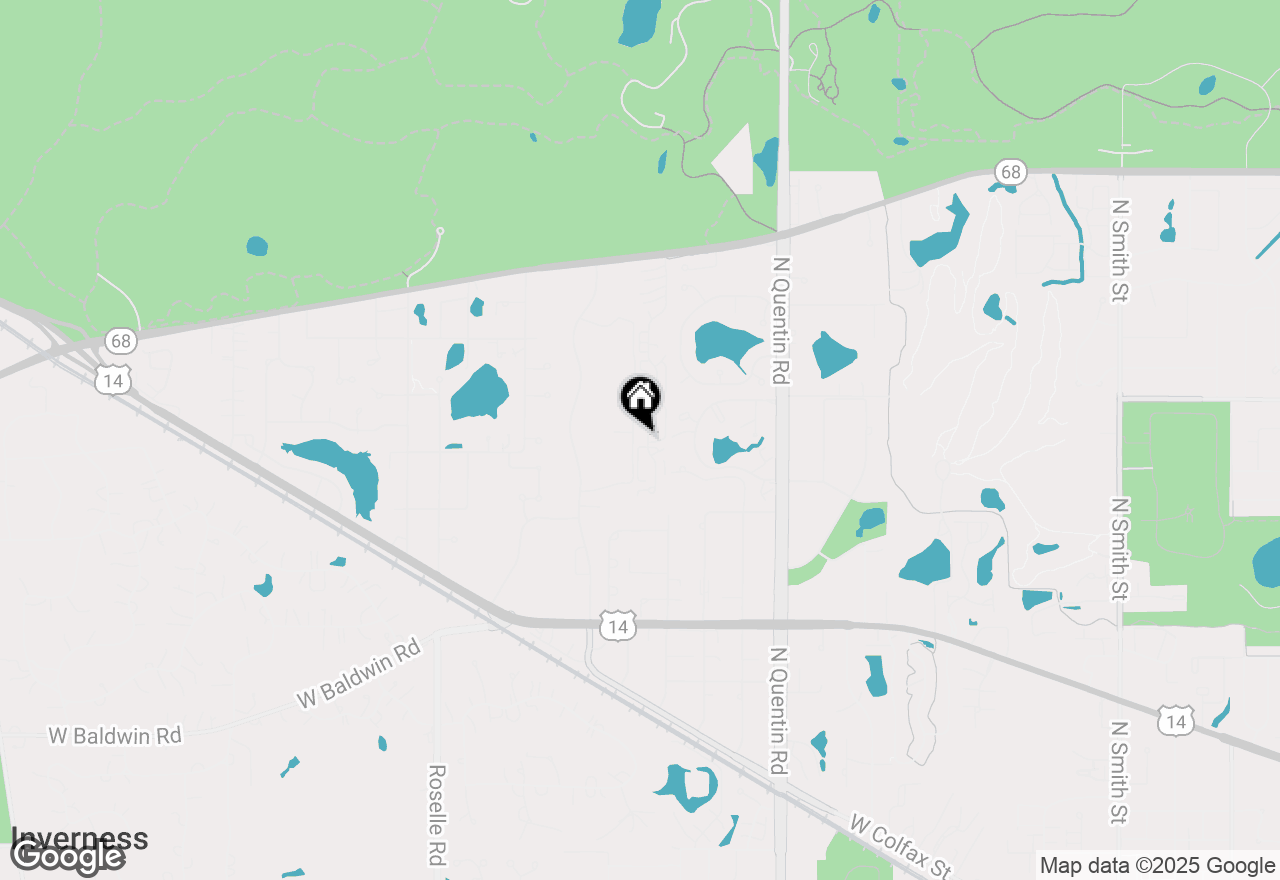 Map of 1102 N Knollwood Drive, Palatine, IL 60067