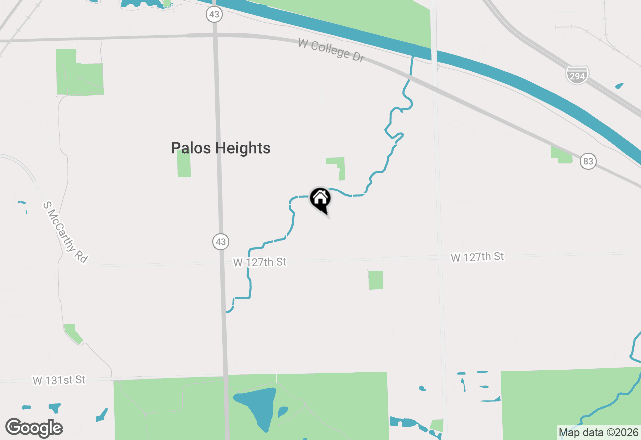 Map of 12541 S 68th Court, Palos Heights, IL 60463
