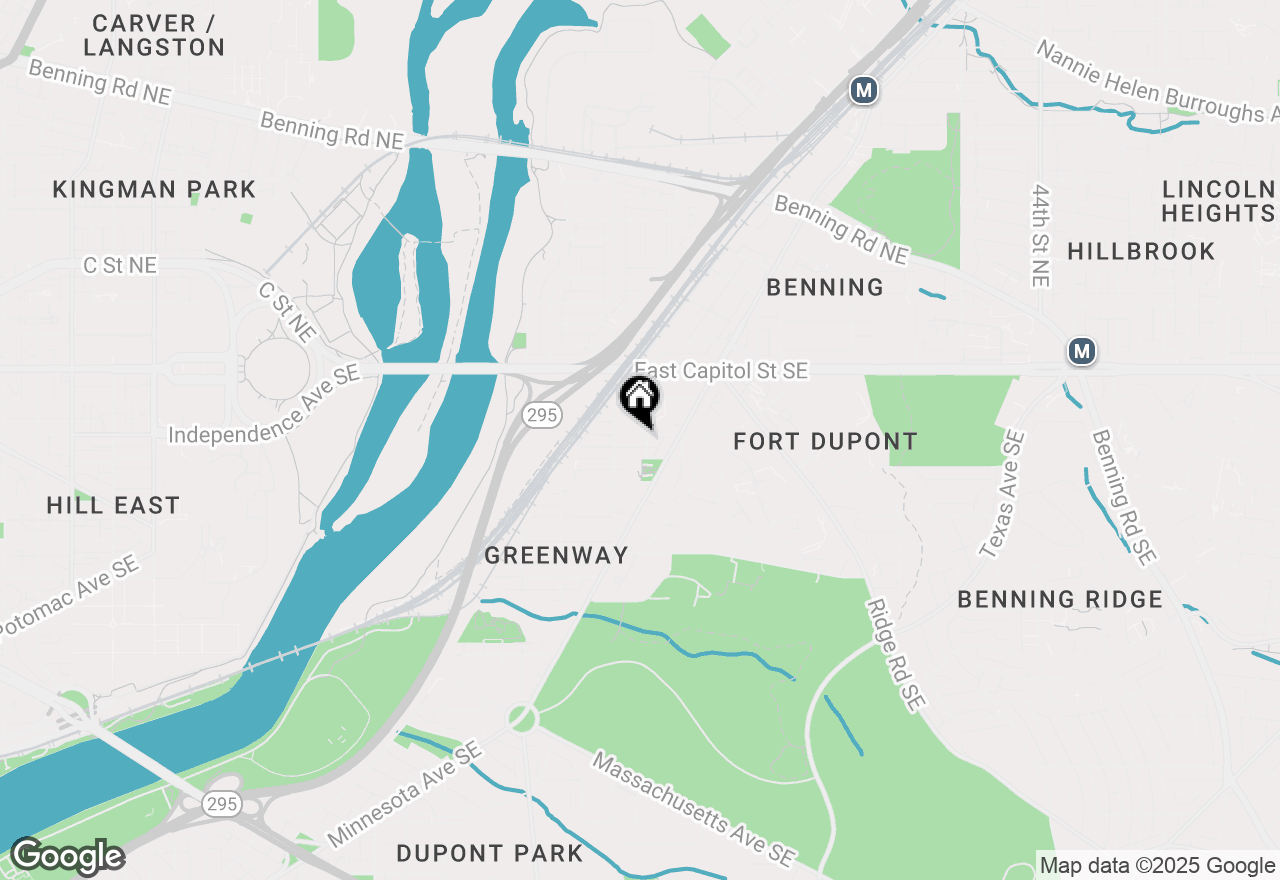 Map of 3427 B Street Se, Washington, DC 20019