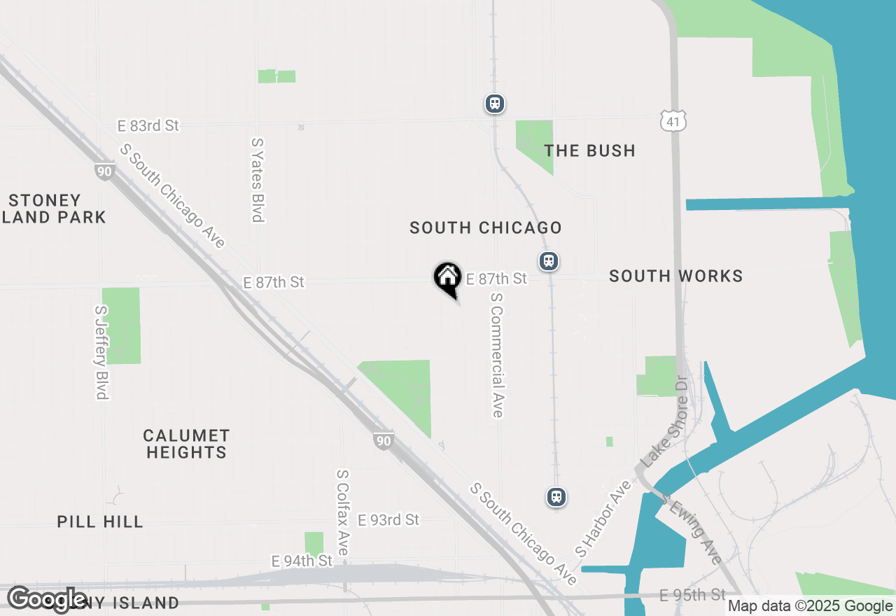 Map of 8740 S Escanaba Avenue, Chicago, IL 60617