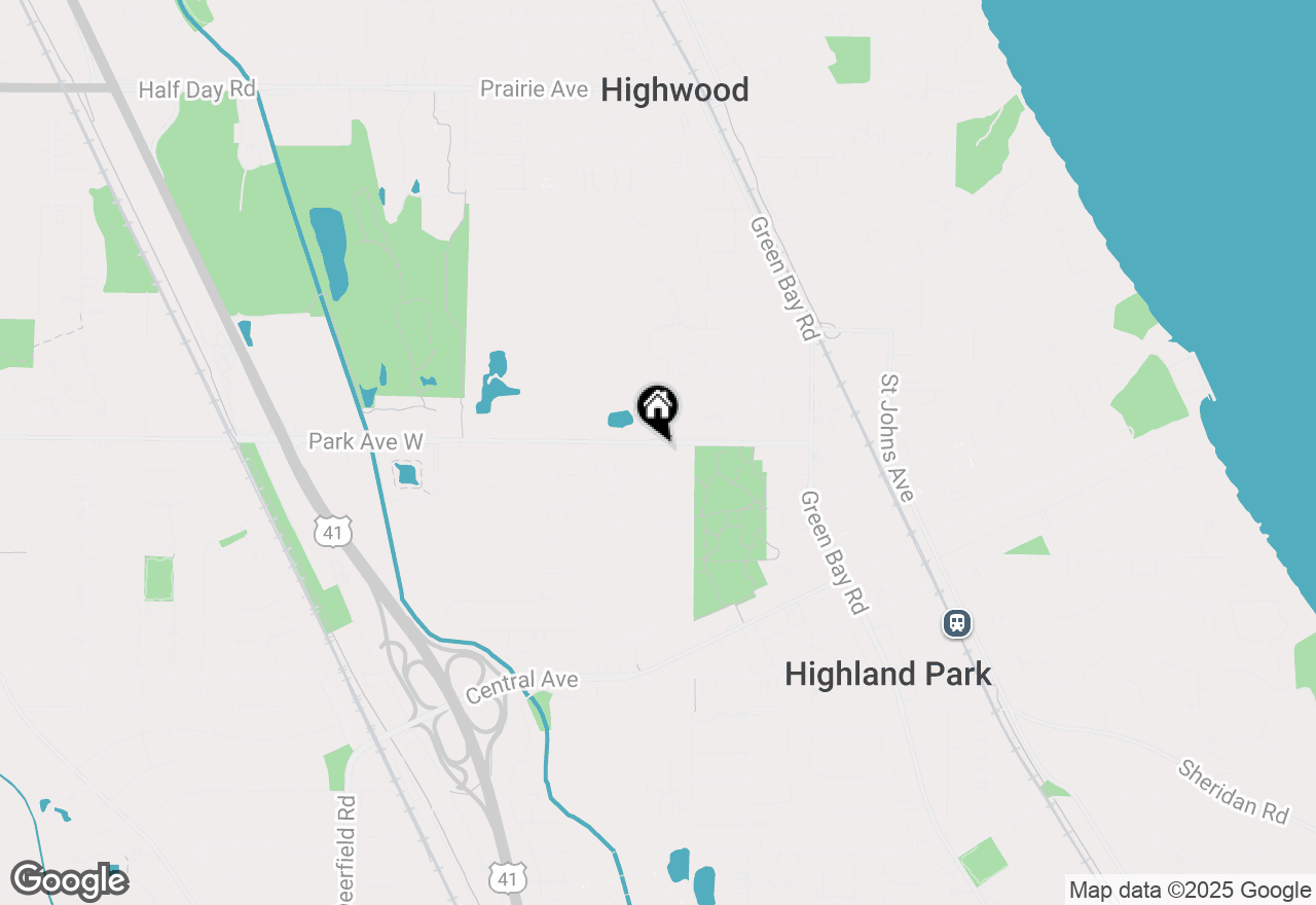 Map of 846 Park Avenue West, Highland Park, IL 60035