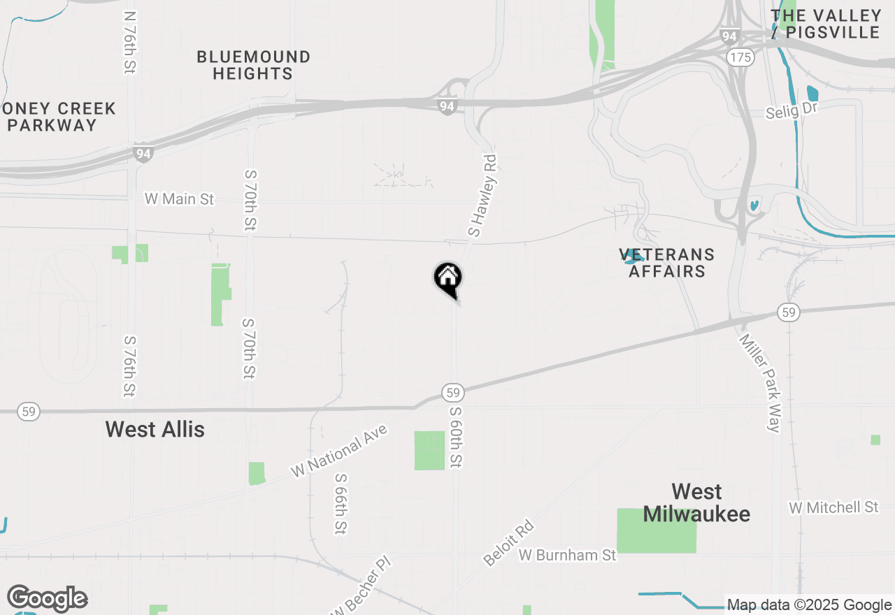 Map of 967 S 60th St, West Allis, WI 53214