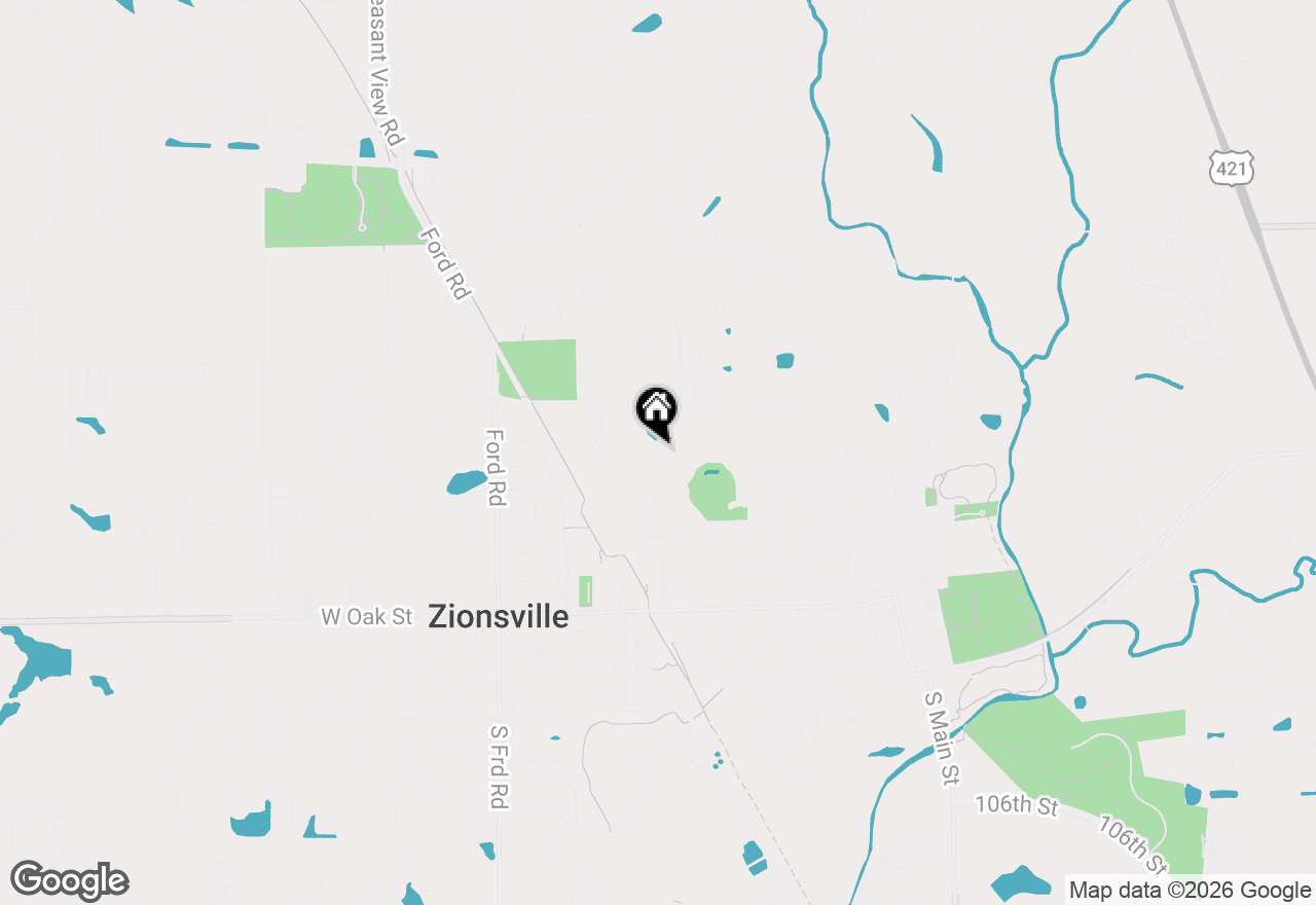 Map of 955 Bloor Lane, Zionsville, IN 46077