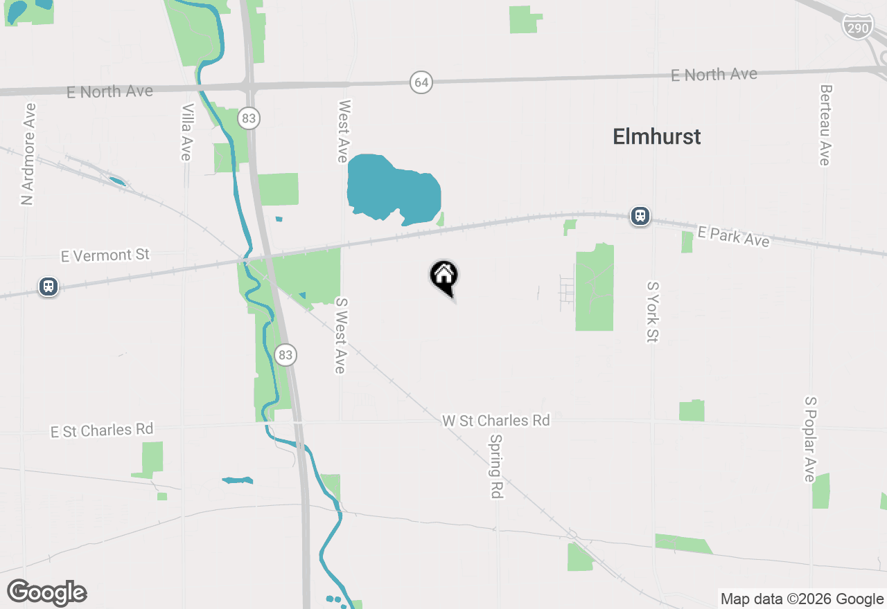 Map of 191 S Hawthorne Avenue, Elmhurst, IL 60126
