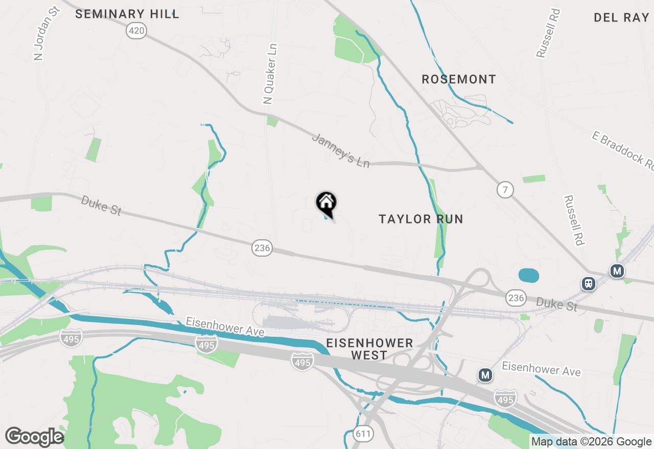 Map of 1100 Quaker Hill Drive #421, Alexandria, VA 22314