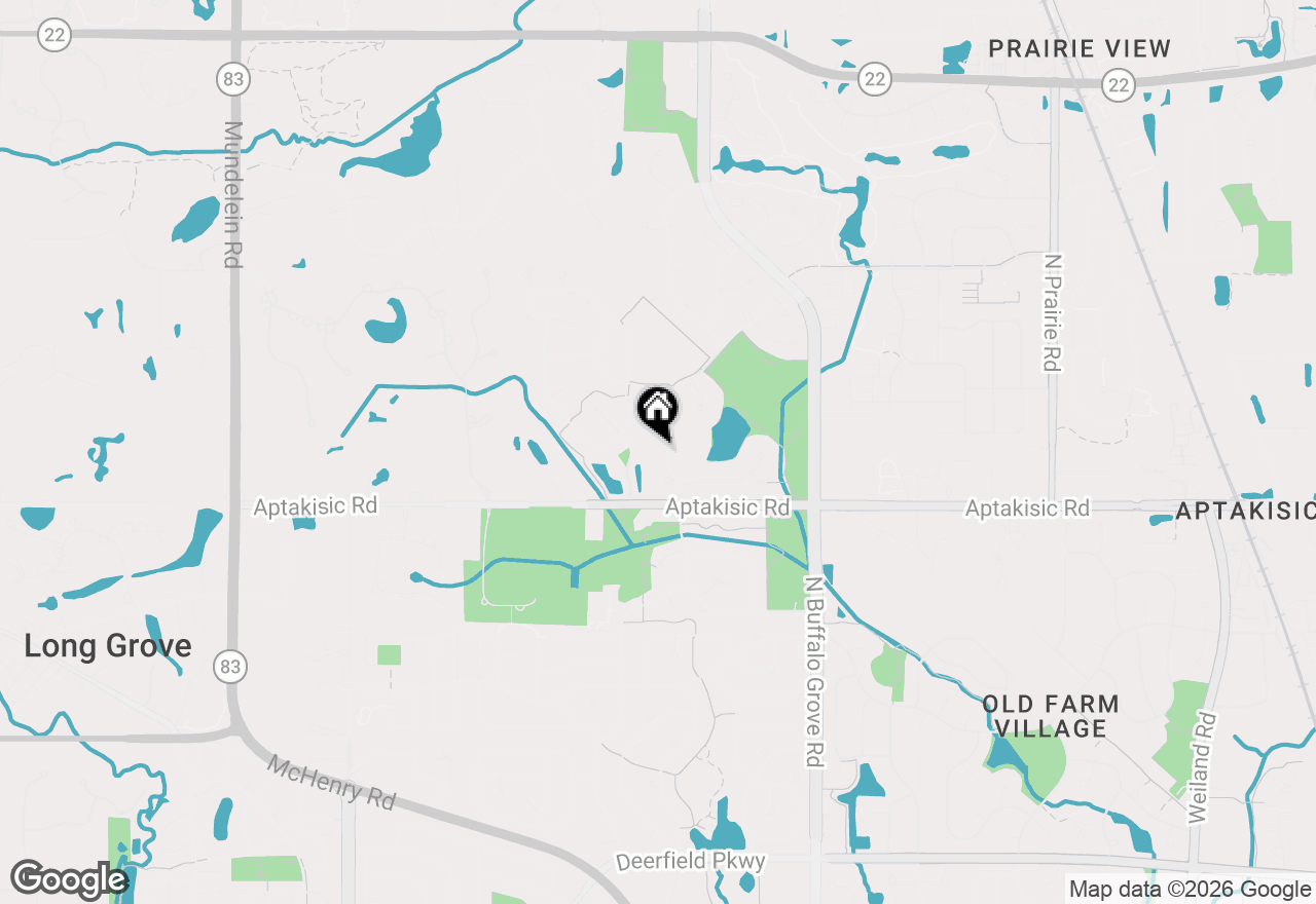 Map of 1814 Brandywyn Lane, Buffalo Grove, IL 60089