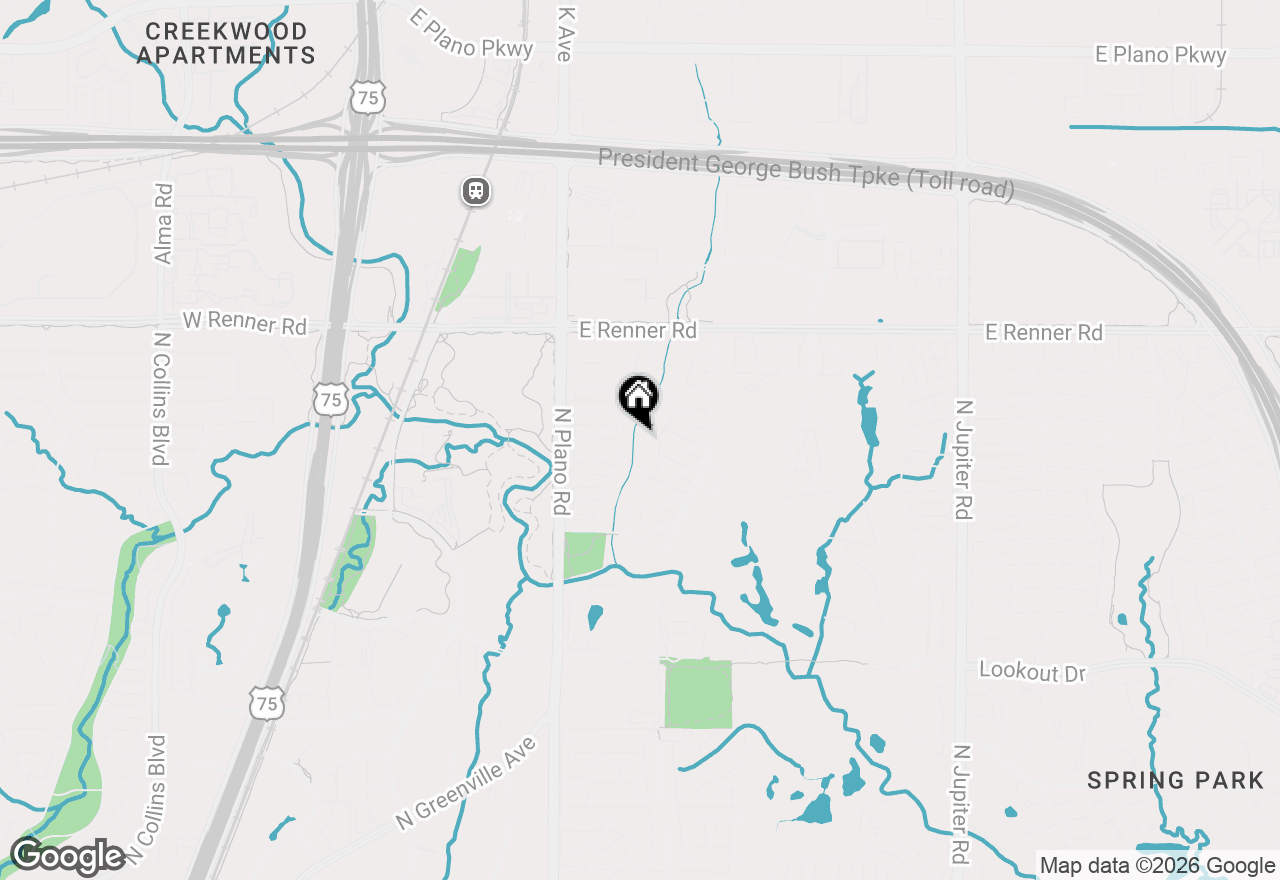 Map of 2905 Foxcreek Drive, Richardson, TX 75082