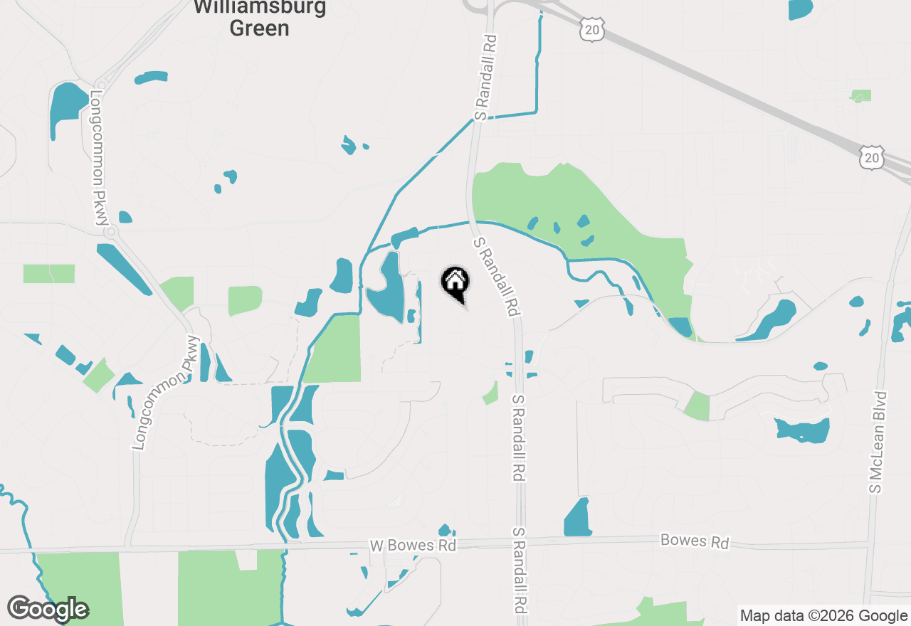 Map of 593 Covered Bridge Drive, Elgin, IL 60124