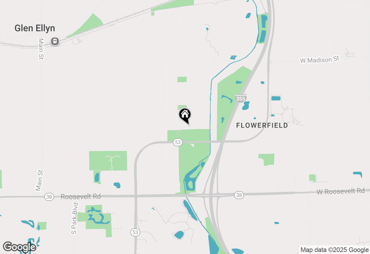 Map of 953 Oxford Road, Glen Ellyn, IL 60137