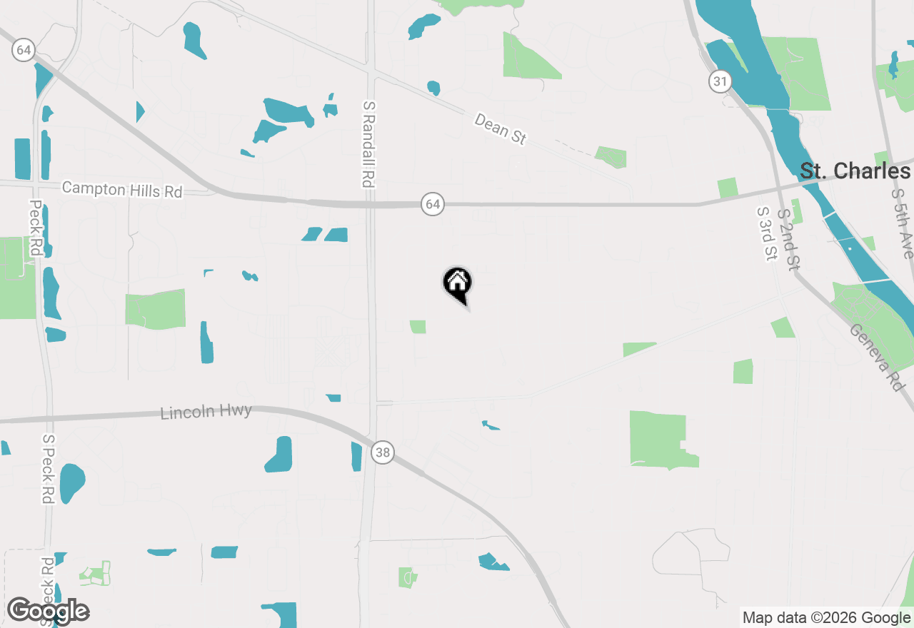 Map of (Address confidential), St. Charles, Illinois 60174