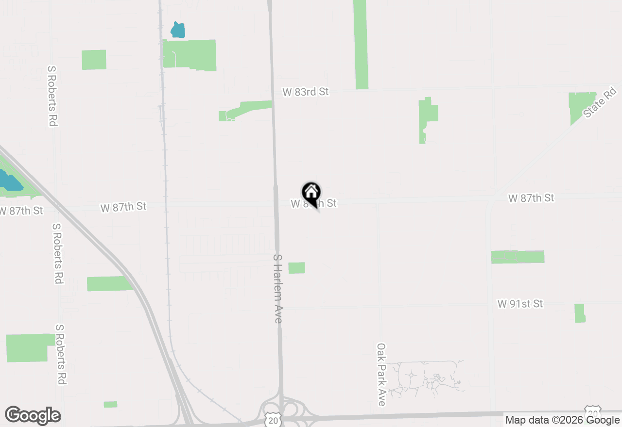 Map of 8719 Olympic Drive, Bridgeview, IL 60455