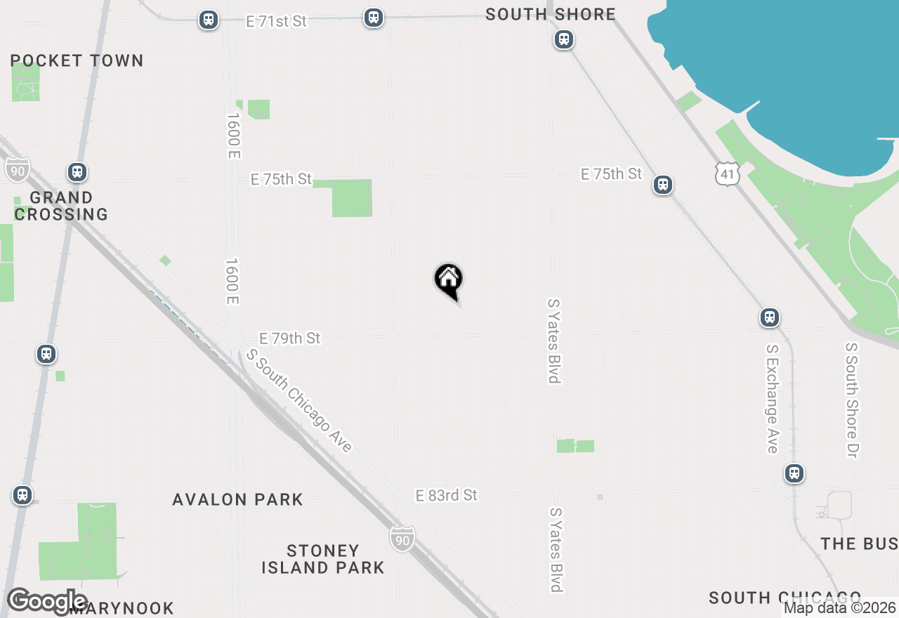 Map of 7818 S Merrill Avenue, Chicago, IL 60649