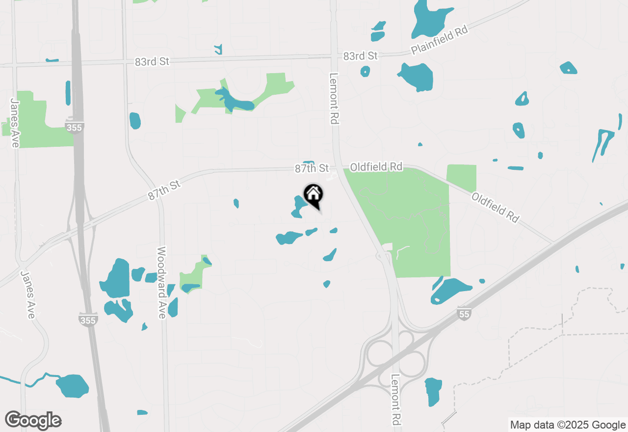 Map of 1116 Woodcrest Drive, Downers Grove, IL 60516