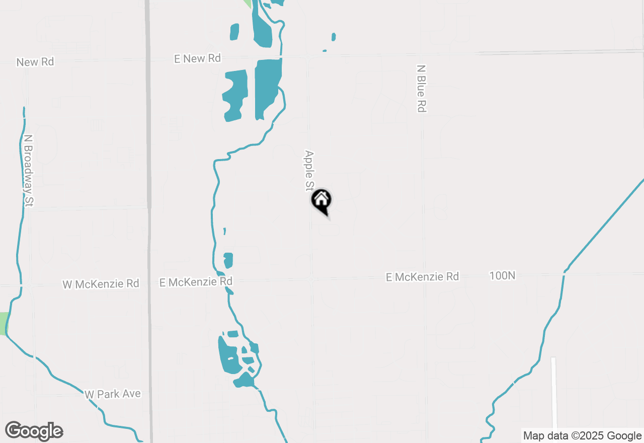 Map of 1056 E Apple Lake Drive, Greenfield, IN 46140