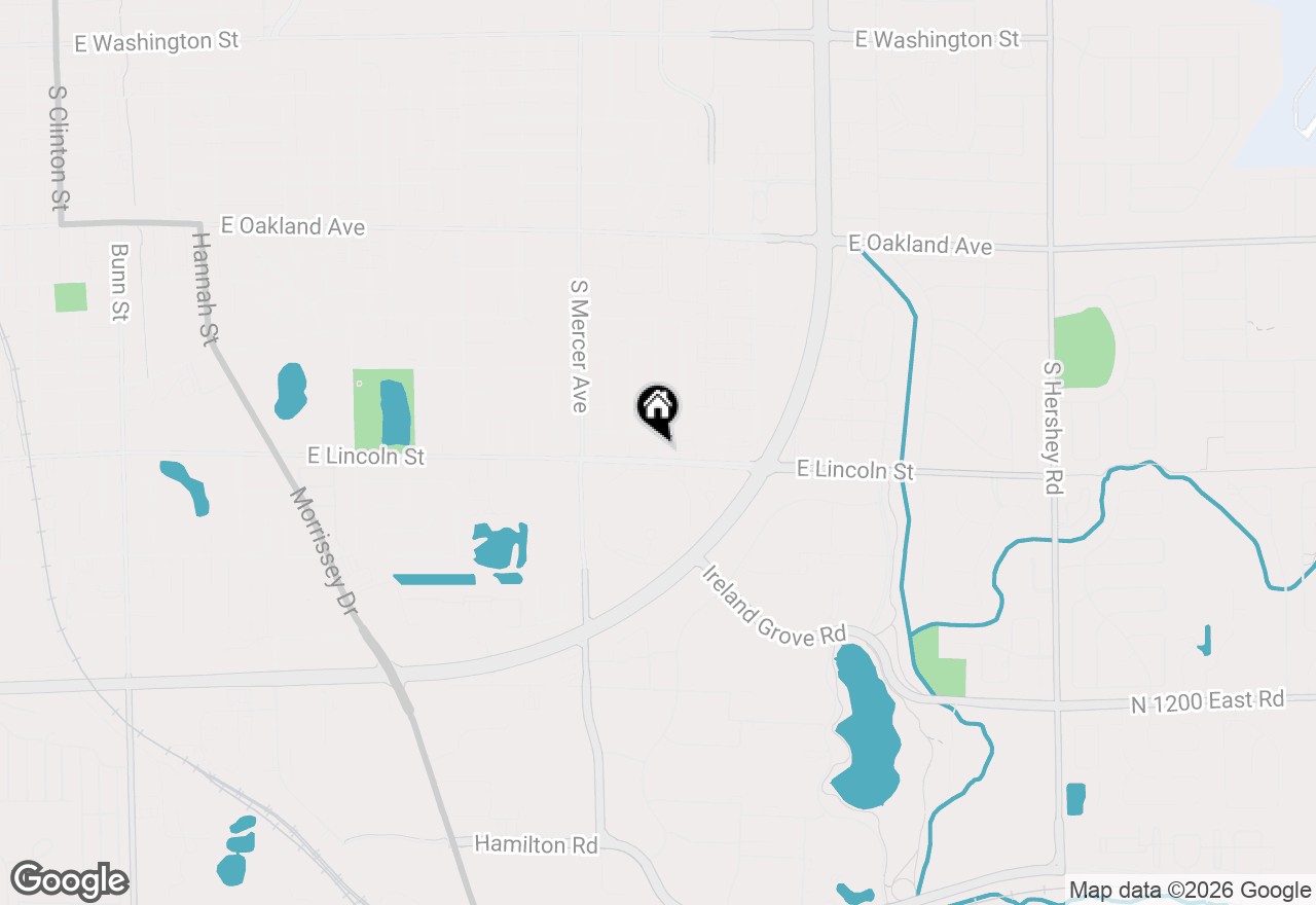 Map of 2210 E Lincoln Street, Bloomington, IL 61701