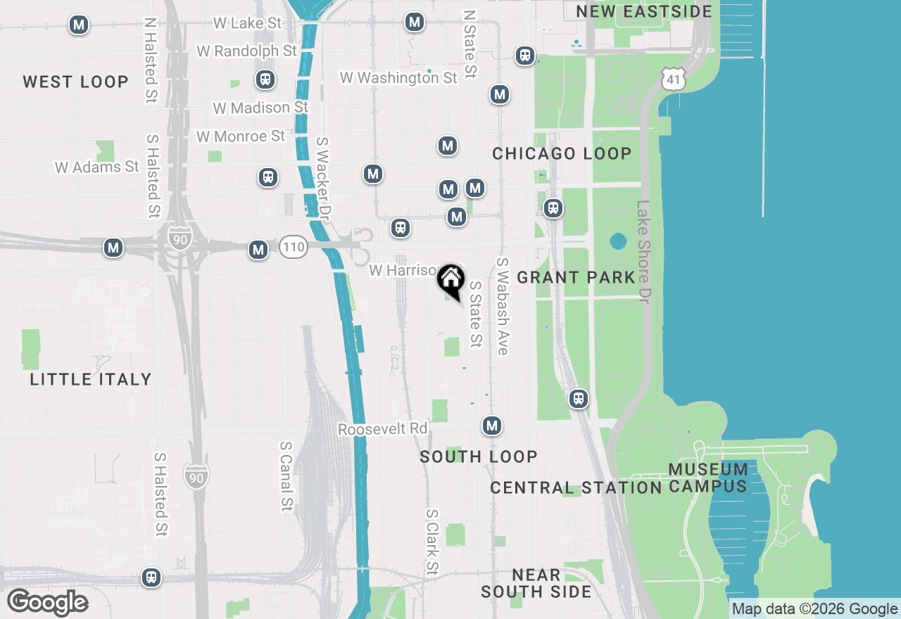 Map of 727 S Dearborn Street #211, Chicago, IL 60605