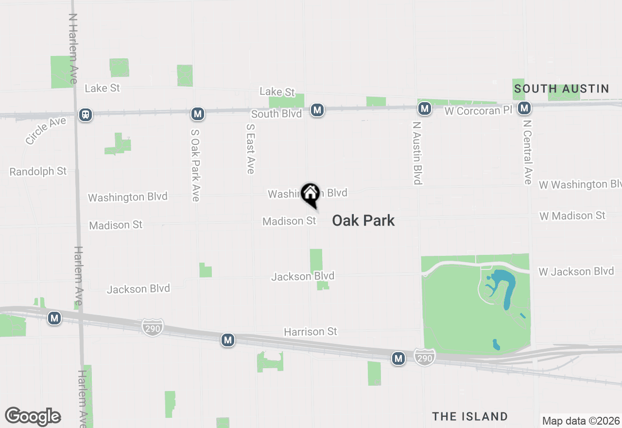 Map of 440 S Ridgeland Avenue #2S, Oak Park, IL 60302