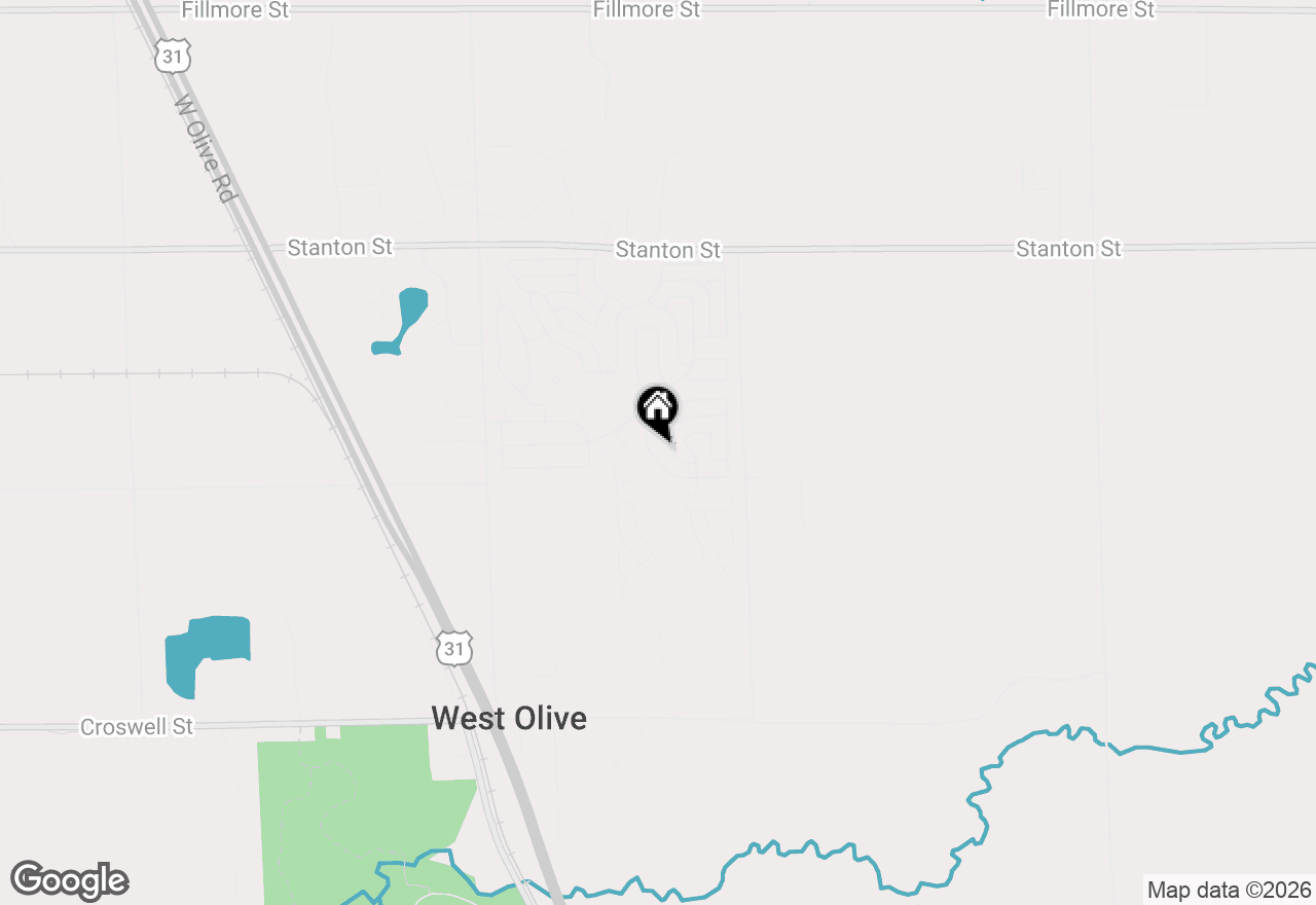 Map of 14288 Winters Creek W, West Olive, MI 49460