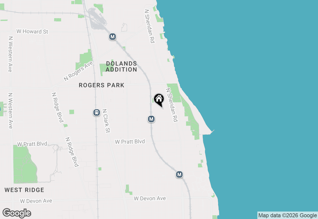 Map of 1322 W Lunt Avenue #106, Chicago, IL 60626